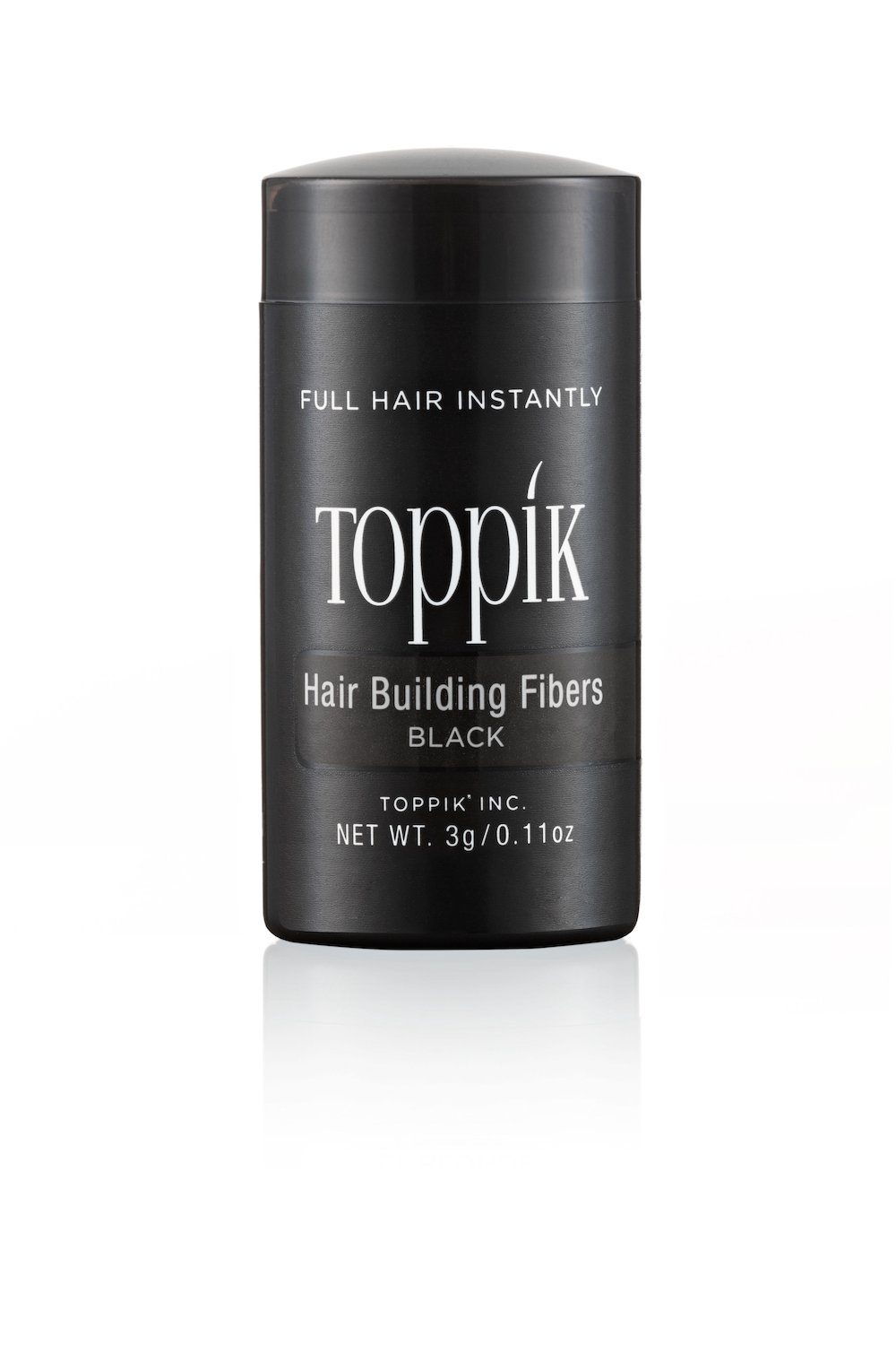 TOPPIK Haarstyling-Set TOPPIK 3g. - Streuhaar, Haarverdichtung, Schütthaar, Haarfasern, Puder, Hair Fibers Schwarz
