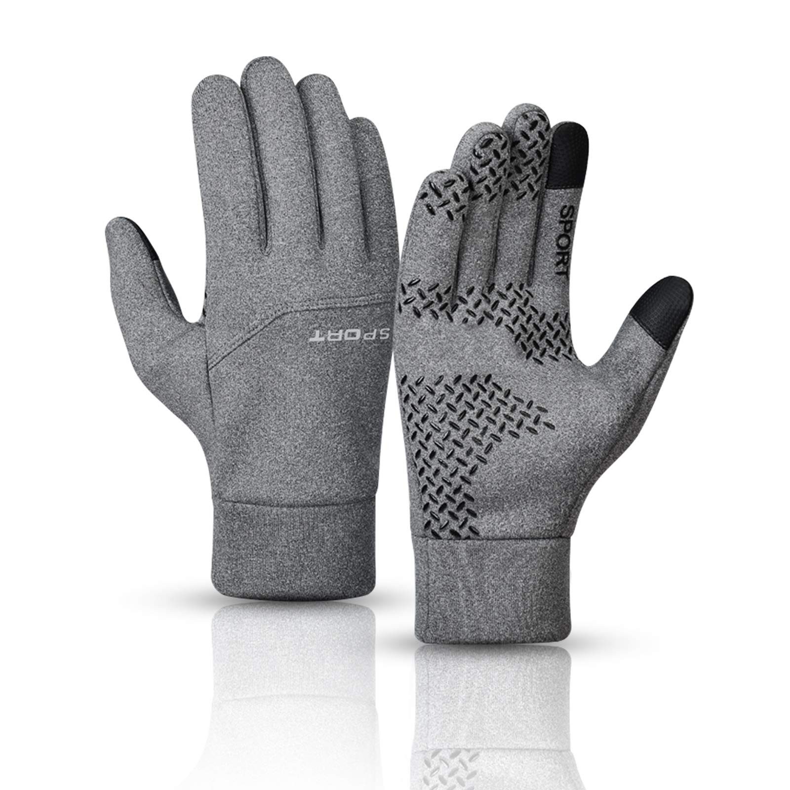 Bomiclss Fleecehandschuhe Winterhandschuhe für Damen und Herren,wasserabweisend winddicht Thermo Ski Sporthandschuhe,mit Touchscreen …