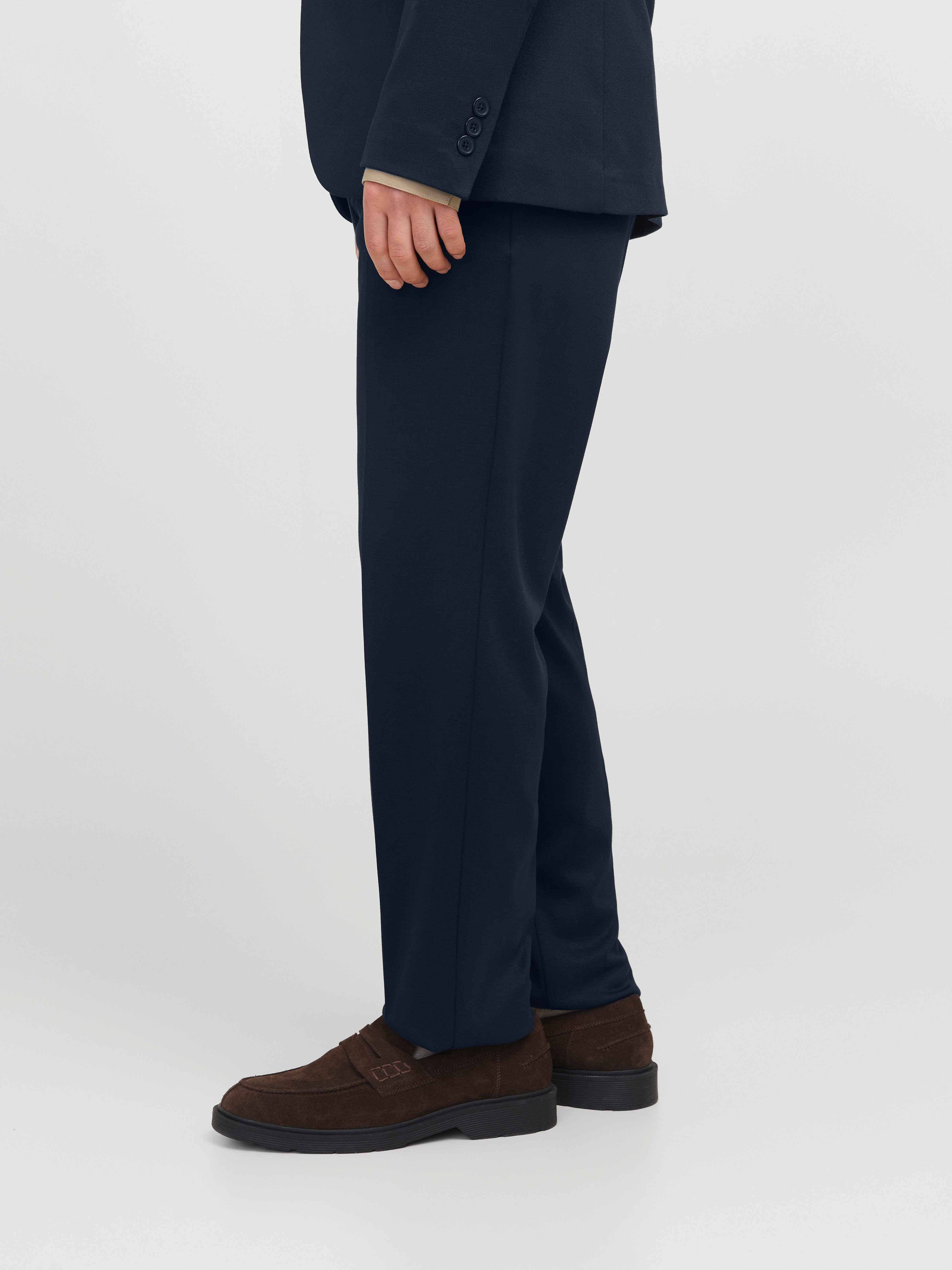 Jack & Jones Anzughose JPRJAXON Businesshose mit mittlerer Bundhöhe unifarben, modisch, slim fit, Materialmix – Bild 3 von 5