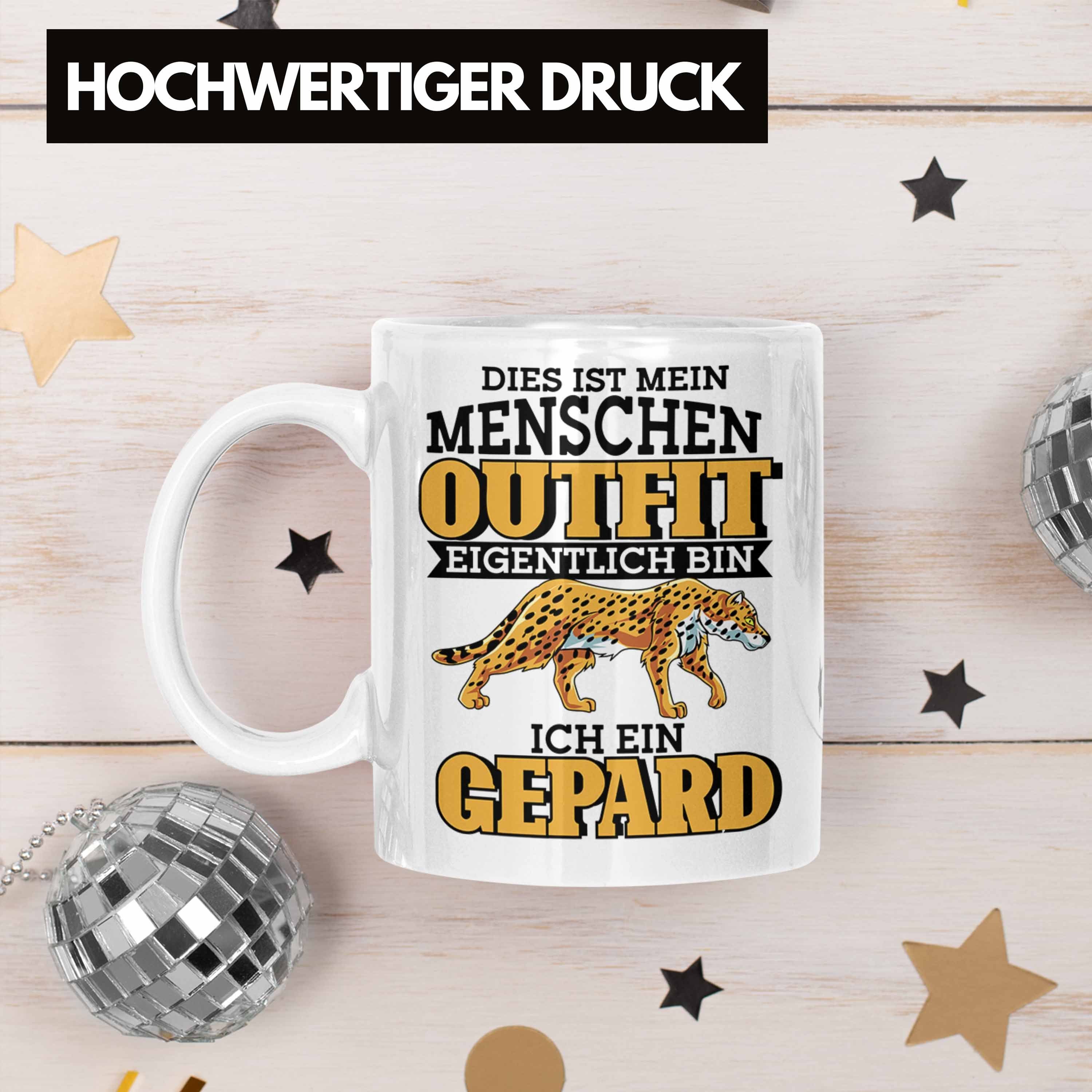Weiss Kostüm Geschenkidee Trendation Lustige Spruch Tasse Tasse Gepard