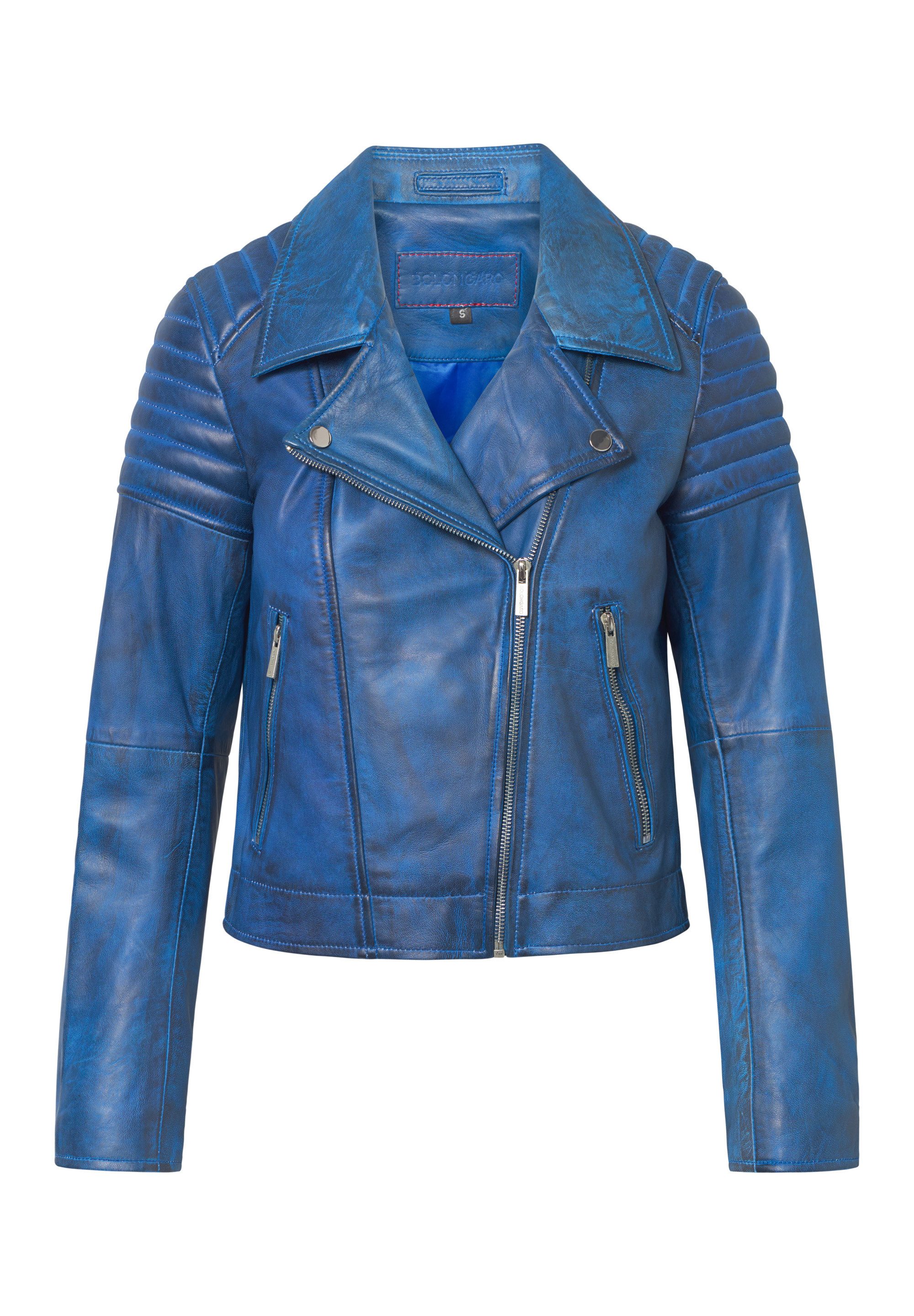 Bolongaro Trevor Lederjacke LUNA BIKER Weiches Leder, gewalktes Finish, Pan günstig online kaufen
