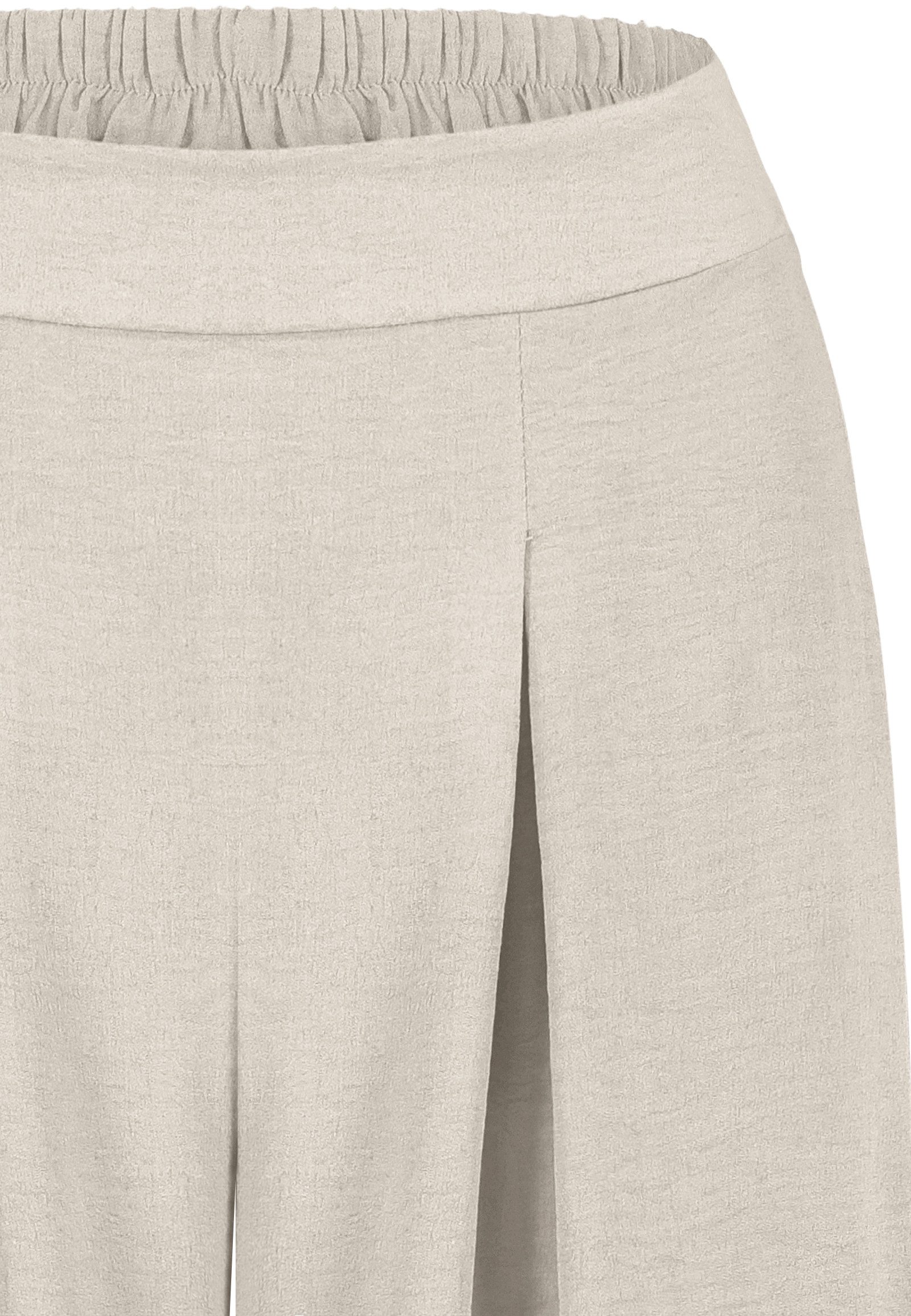SUBLEVEL Stoffhose Leichte Sommerhose aus Viskose-Mix Weite Viskosehose mit eleganten Bundfalten