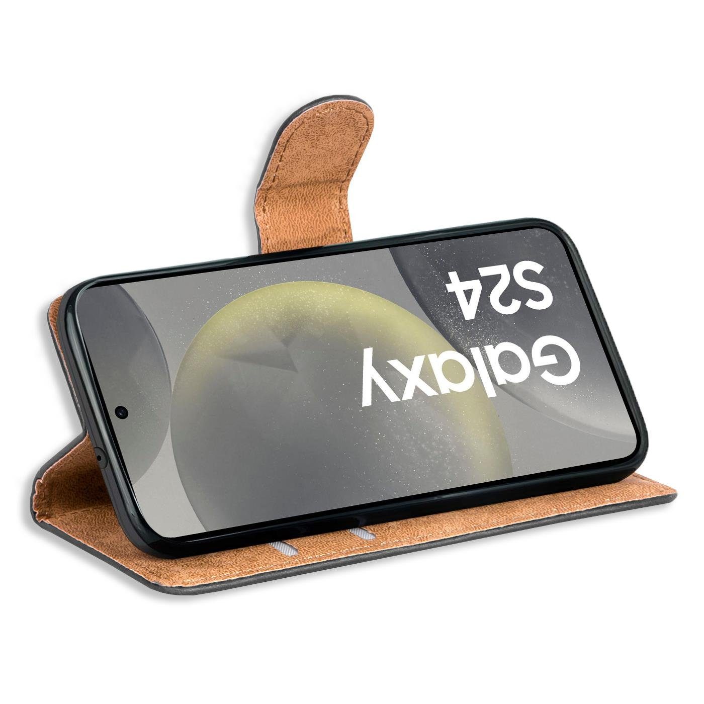 CoolGadget Handyhülle Book Case Handy Tasche für Samsung Galaxy S24 6,2 Zoll, Hülle Klapphülle Flip Cover für Samsung S24 5G Schutzhülle stoßfest – Bild 4 von 5