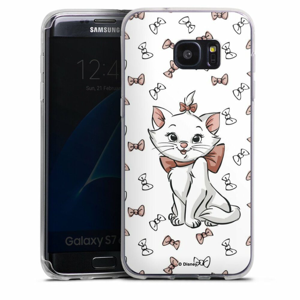 DeinDesign Handyhülle Aristocats Marie Disney Katze Marie Shy, Samsung Galaxy S7 Edge Silikon Hülle Bumper Case Handy Schutzhülle