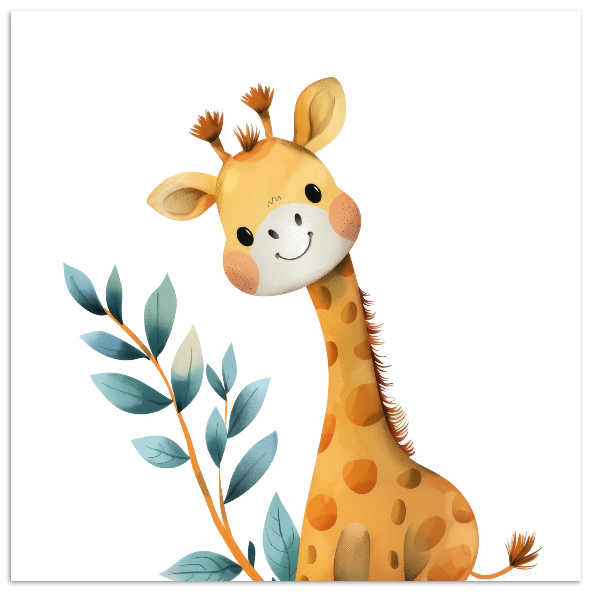 Poster Giraffe - Tier - Wilde Tiere