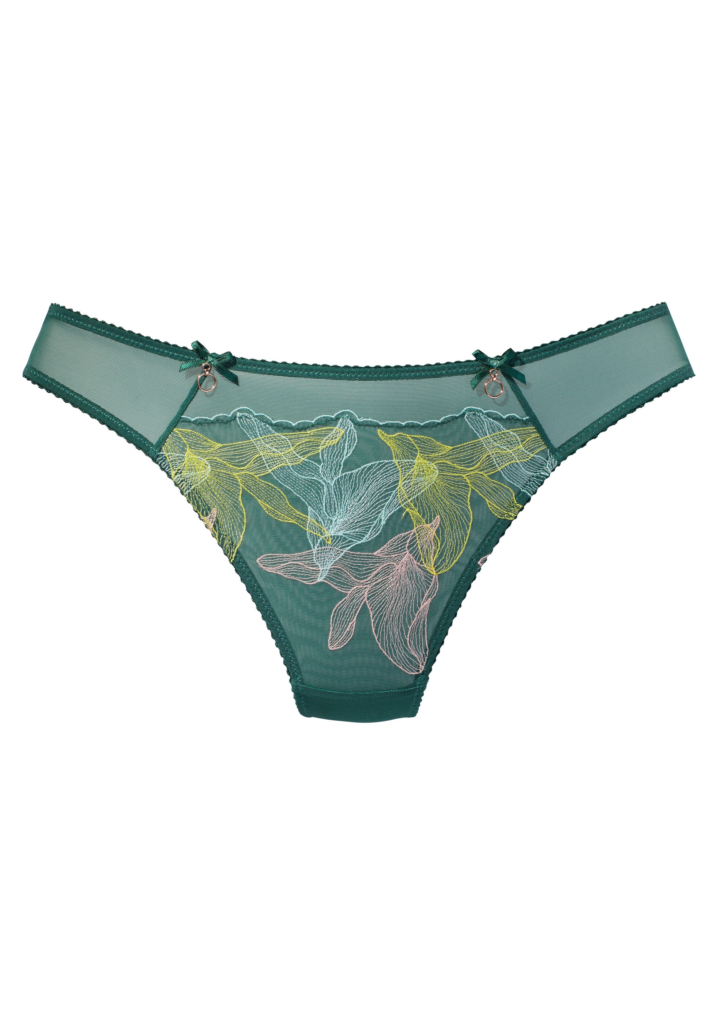 LASCANA String Gabriella aus Mesh mit hauchzarter Stickerei, transparente Unterwäsche. Reduzierter Preis € 16,99. Unverbindliche Preisempfehlung € 22,99