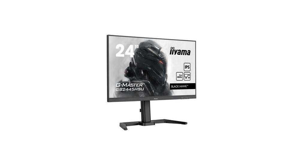 Iiyama iiyama G-MASTER GB2445HSU-B1 Gaming-LED-Monitor (1920 x 1080, 1 ms Reaktionszeit, 100 Hz, IPS Panel)