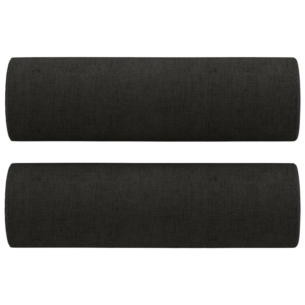 ofagarnitur (Set, Stoff Schwarz Sofa DOTMALL Zweisitzer Dreisitzer 3-tlg),