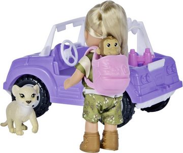 SIMBA Anziehpuppe Puppe Evi Love Safari mit Jeep, Löwe und Affe 105733648