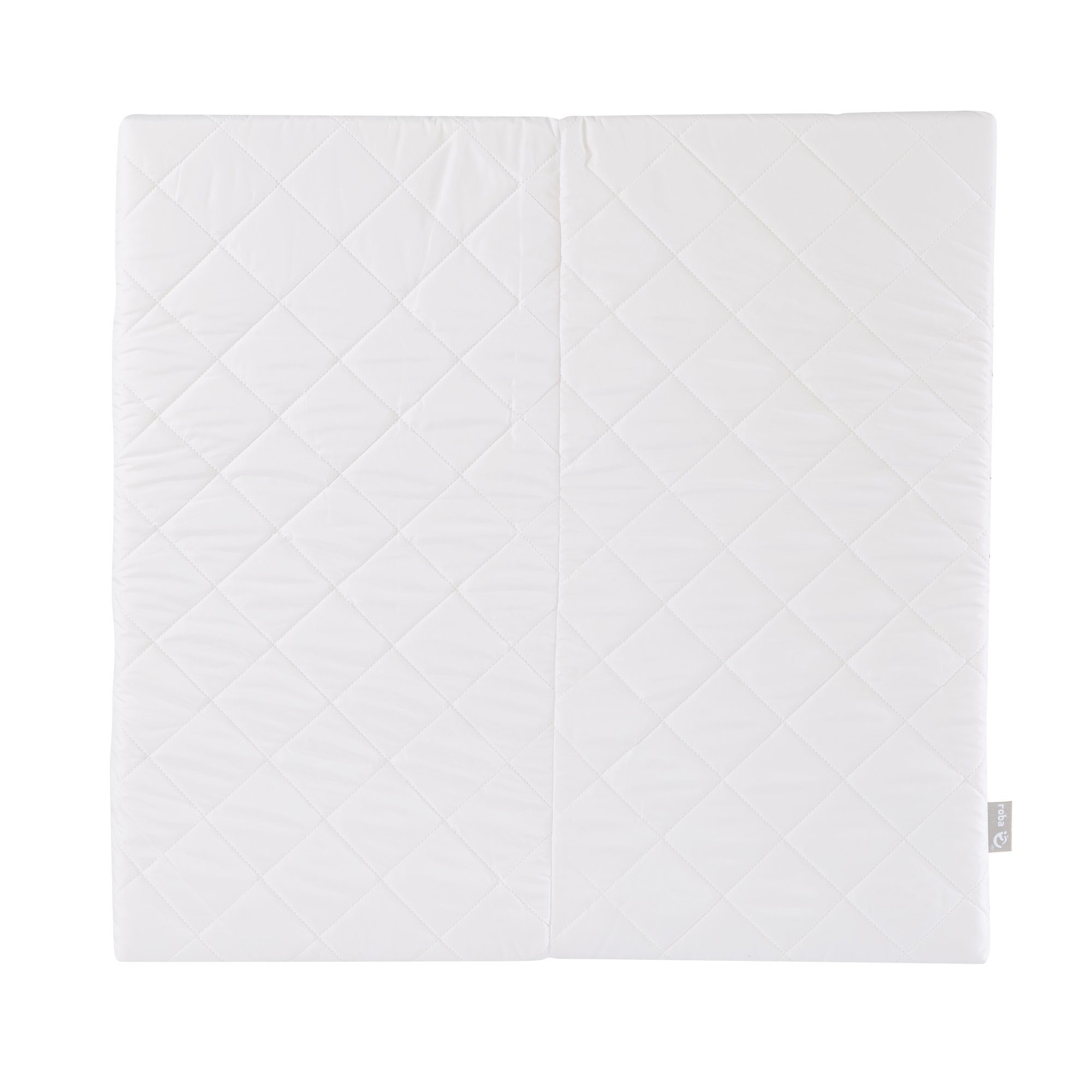 Laufgitter-Matratze in weiß - passend für Laufgitter 100x100 & 75x100 cm oder 6-eckig, roba®, 4 cm hoch, (Passend für alle Standard Laufgitter / Laufställe), Laufstall-Matratze, gesteppt