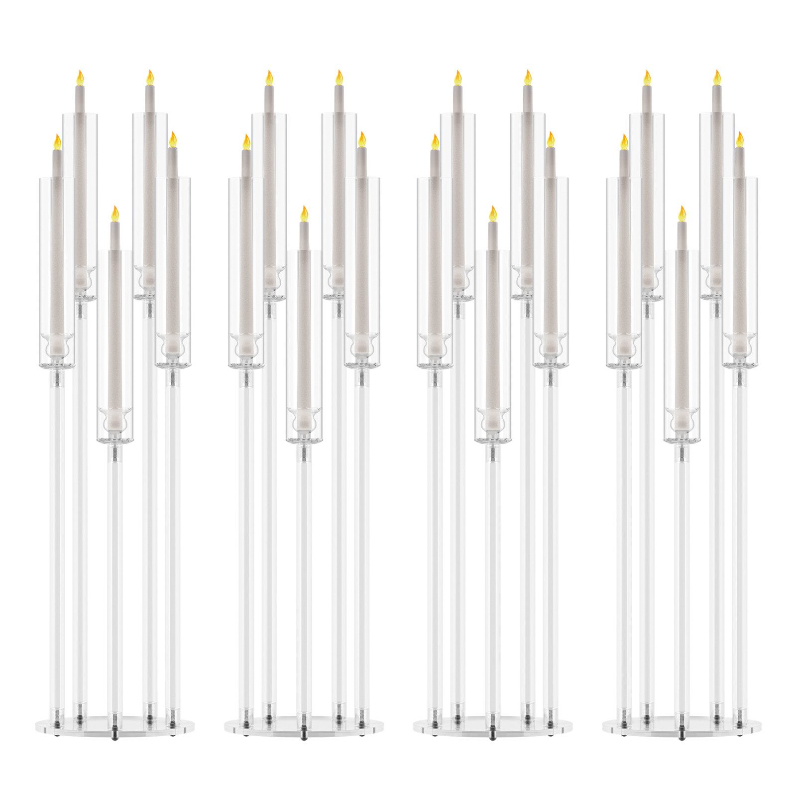 Rutaqian Kerzenhalter 4 Stück Kandelaber Mittelstücke,Großer Kandelaber mit günstig online kaufen