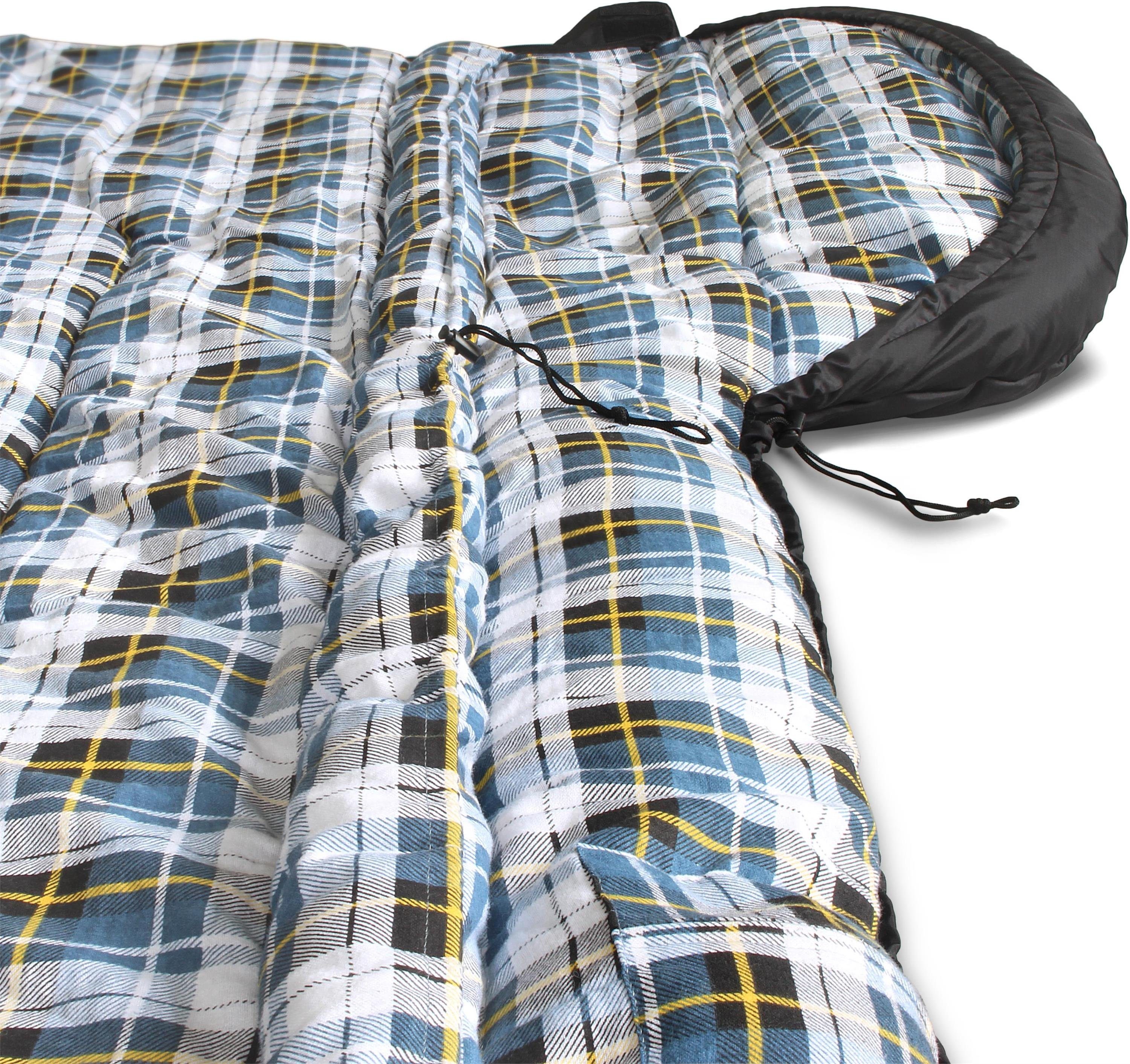 normani Deckenschlafsack Outdoor-Schlafsack Extrem 4-In-1 Antarctica, bis -40°C 500 + 250 g/m² Füllung – Bild 5 von 5
