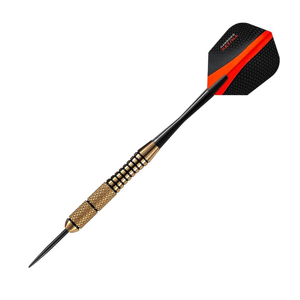 Harrows Dartpfeil Steeldarts Matrix, Konturierte Barrels für sicheren Halt