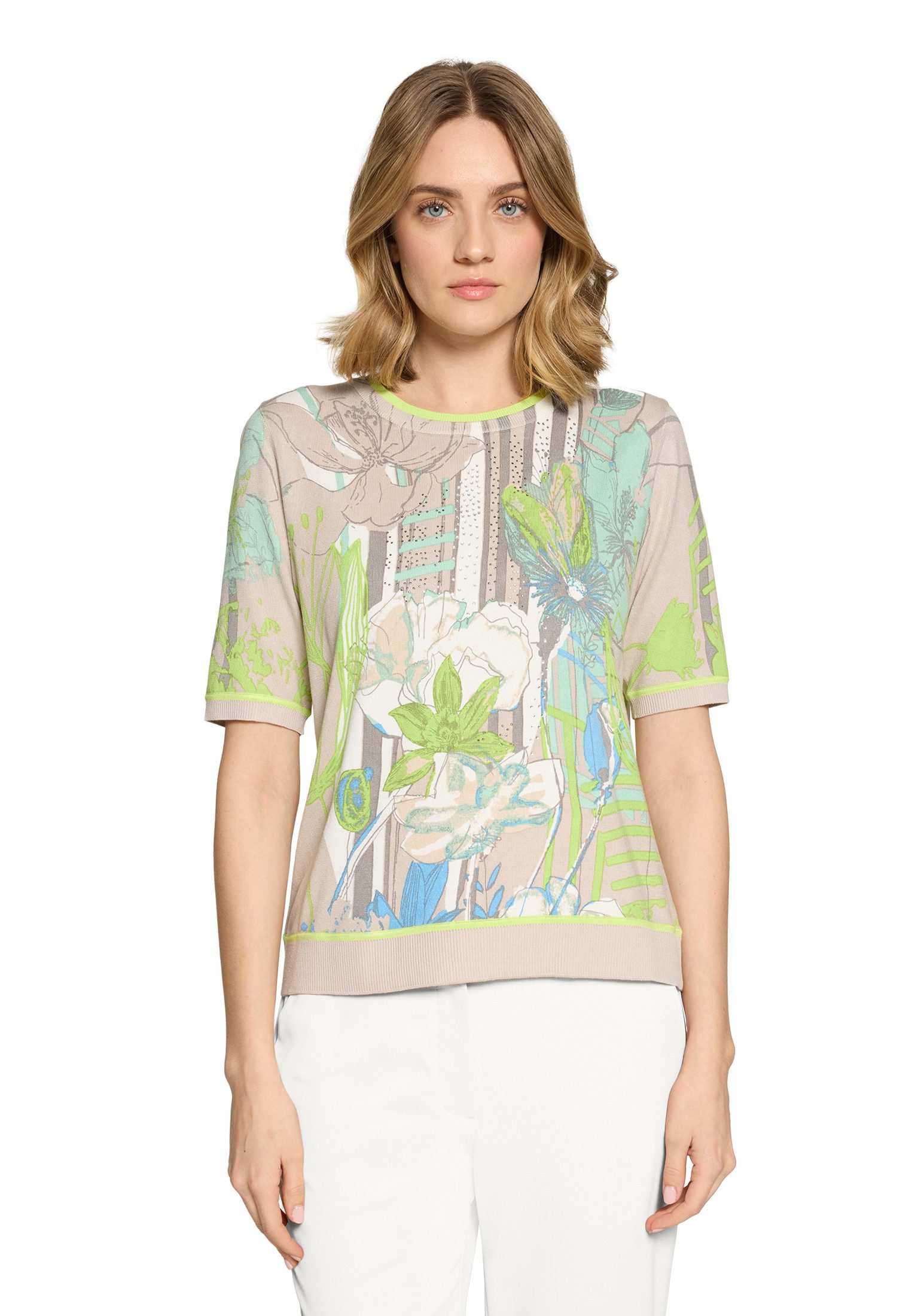 Kurzarmshirt Damen mit Aufdruck