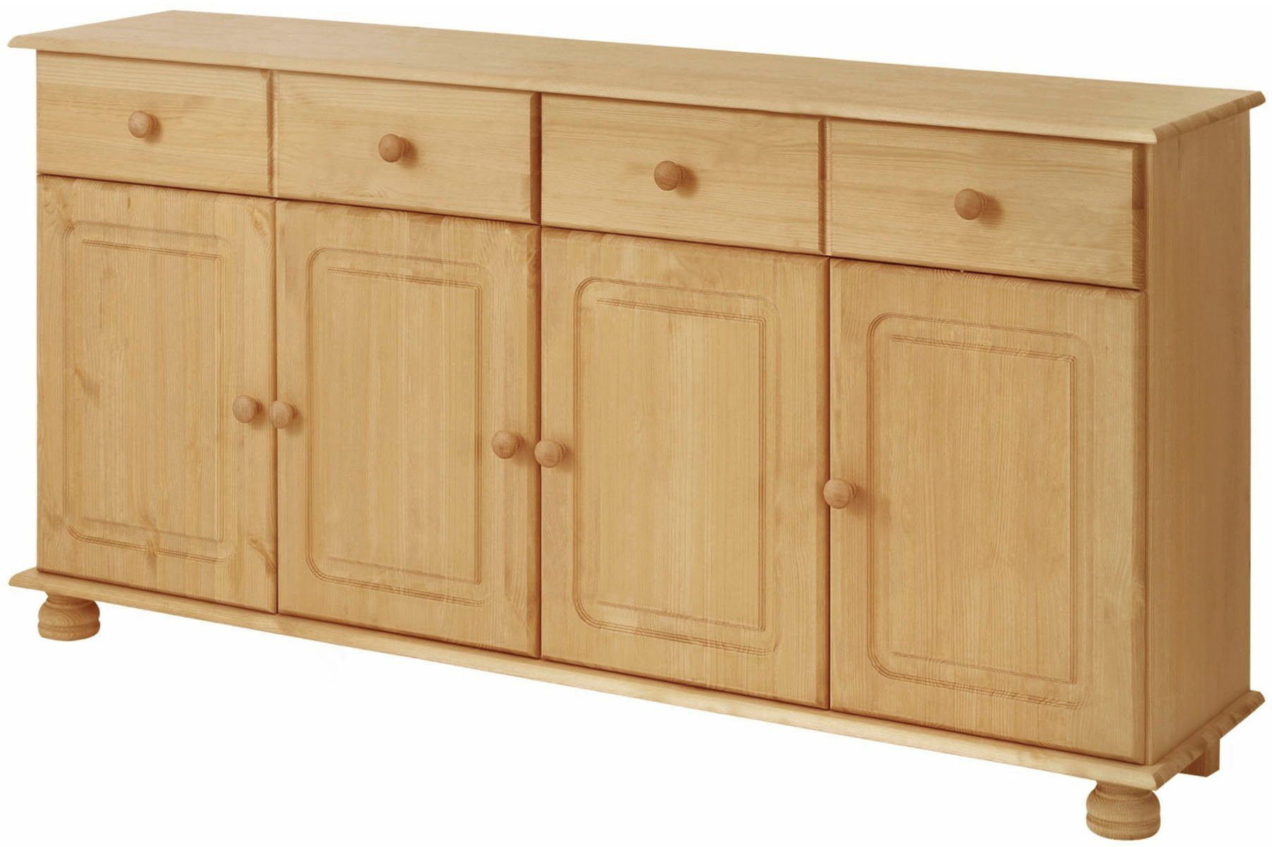 Home affaire Sideboard "Mette" Kommode aus massivem Kiefernholz, Breite 156 günstig online kaufen