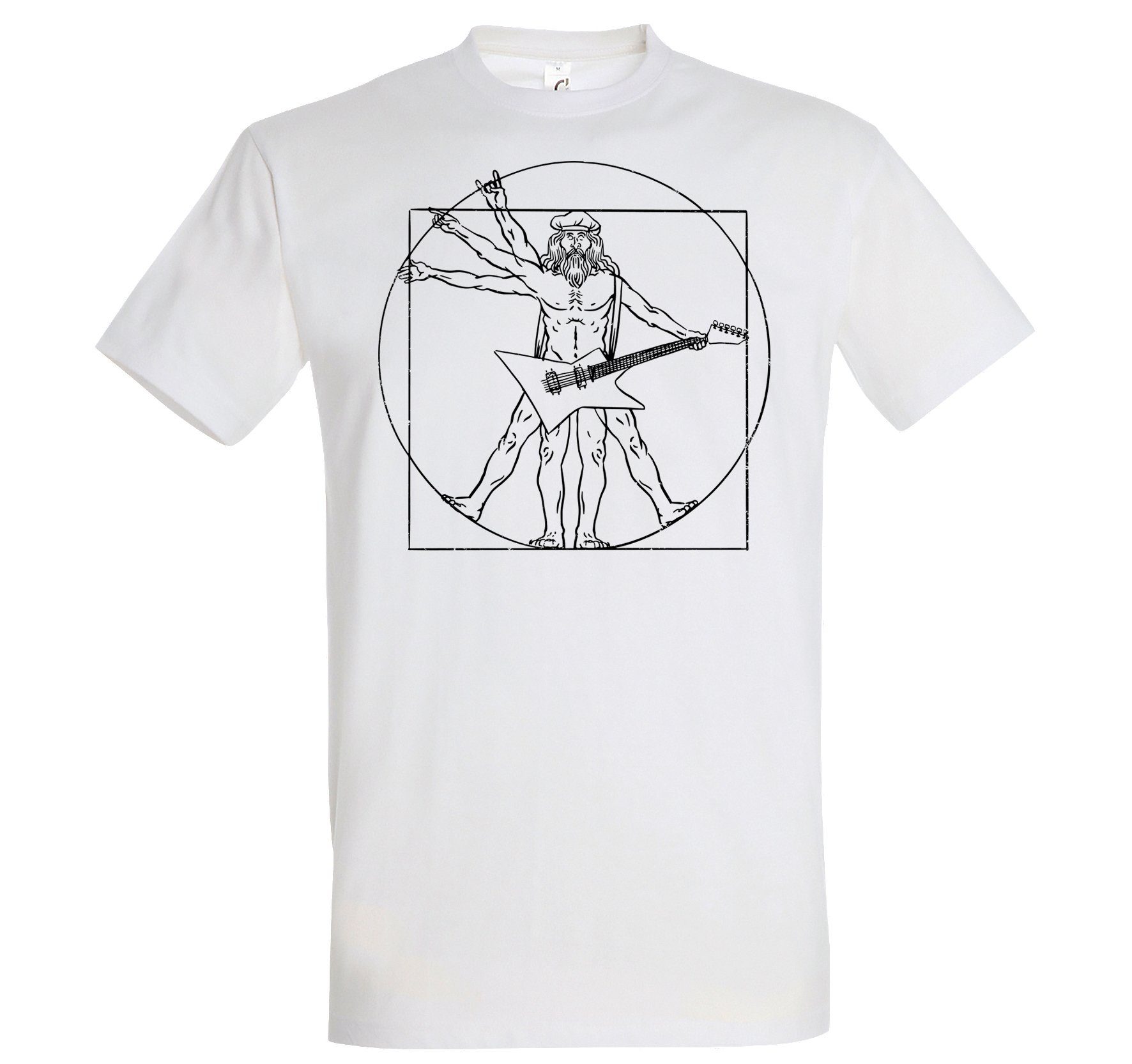 T-Shirt Gitarre Rock N Roll Herren Fun-Look T-Shirt