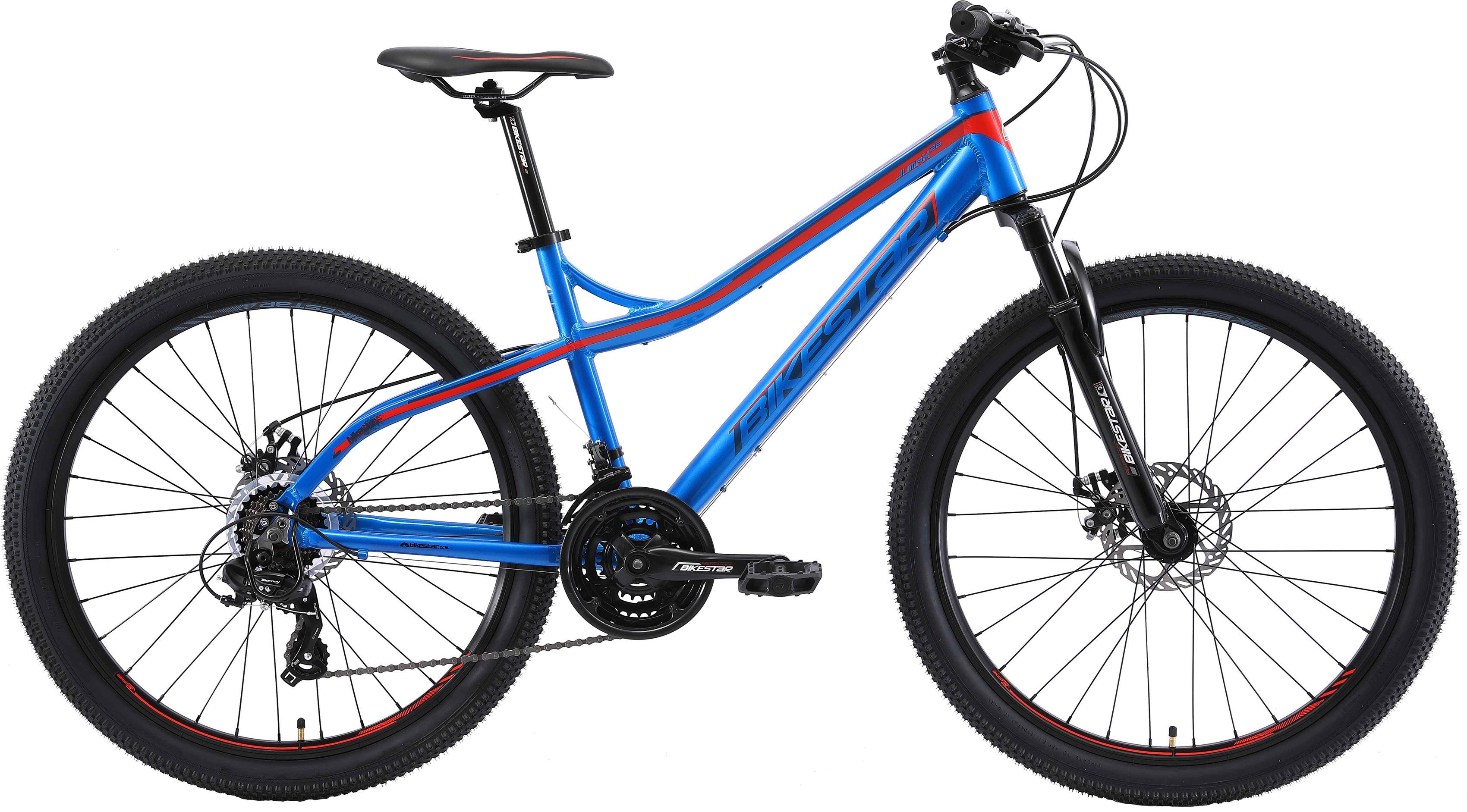 Bikestar Mountainbike, 21 Gang Shimano RD-TY300 Schaltwerk, Kettenschaltung, für Damen und Herren, Kettenschaltung