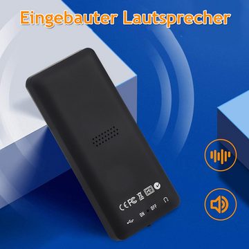 AKKEE 1.8Zoll Bluetooth 5.0 16GB MP3-Player (16 GB, Bluetooth, Sport Musik Player mit FM Radio, Tonbandgerät)