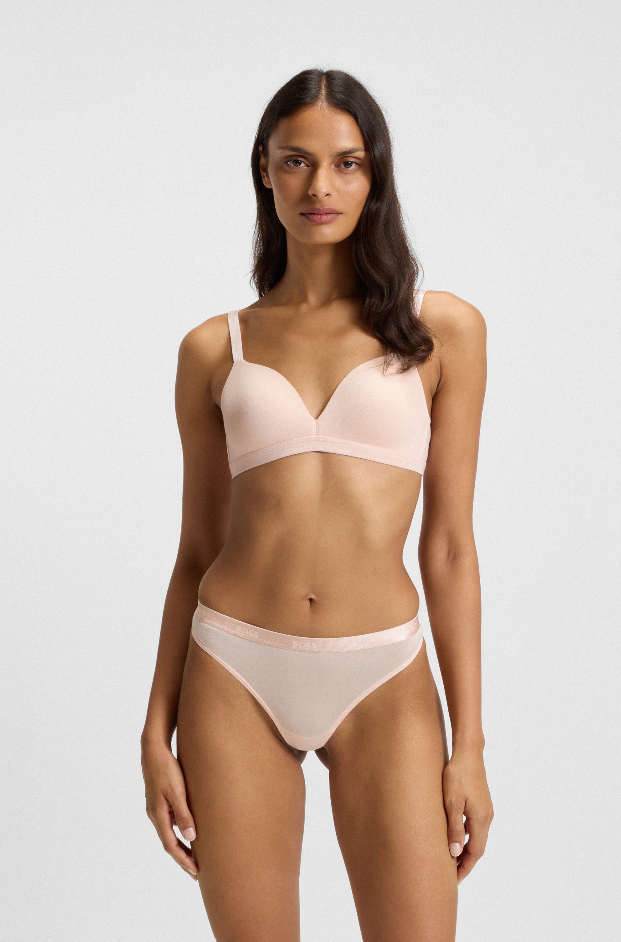 BOSS String THONG CI mit BOSS Logoschriftzug auf dem Bund