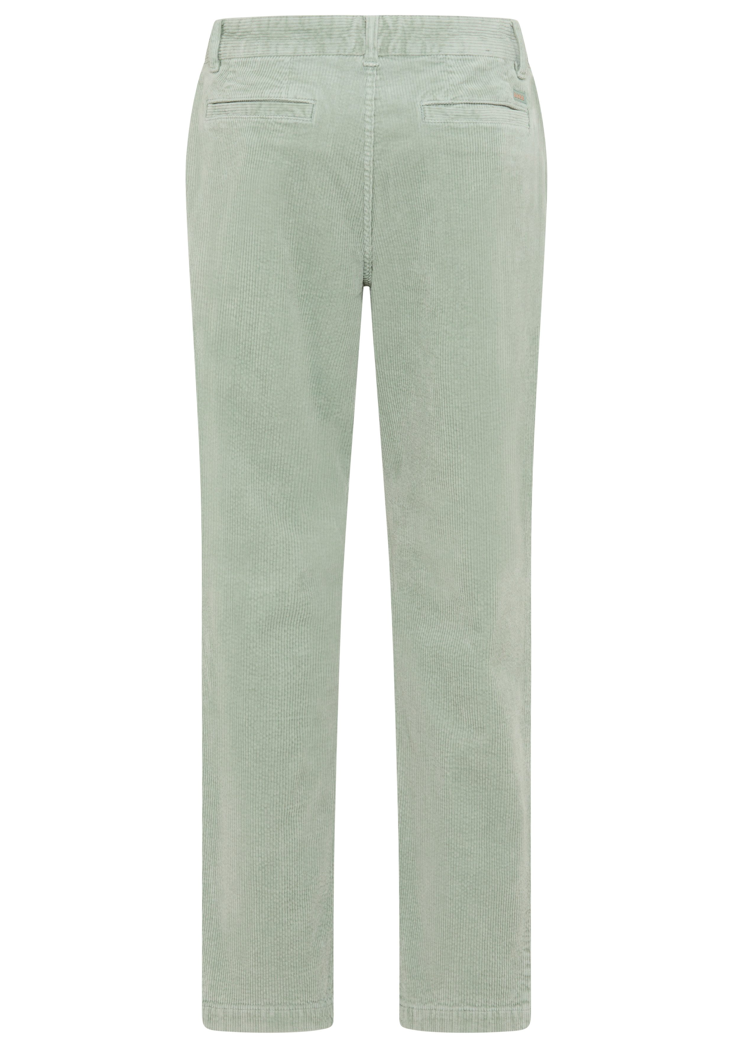 BOSS ORANGE Cordhose Pleated tapered fit, Feincord-Qualität, Bundfalte