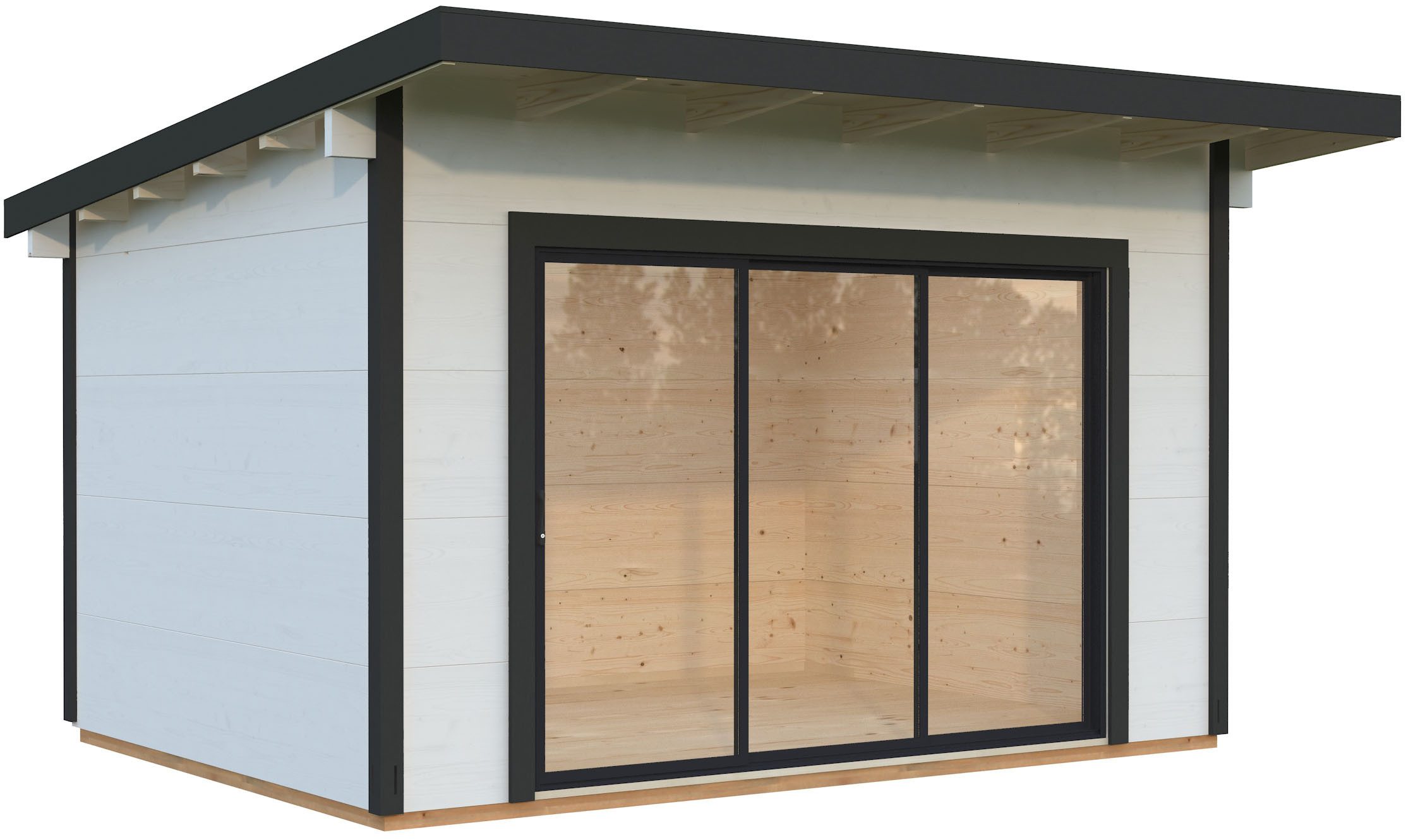 Palmako Gartenhaus Grace Slide Plus, BxT: 443x381 cm, verschiedene Farben