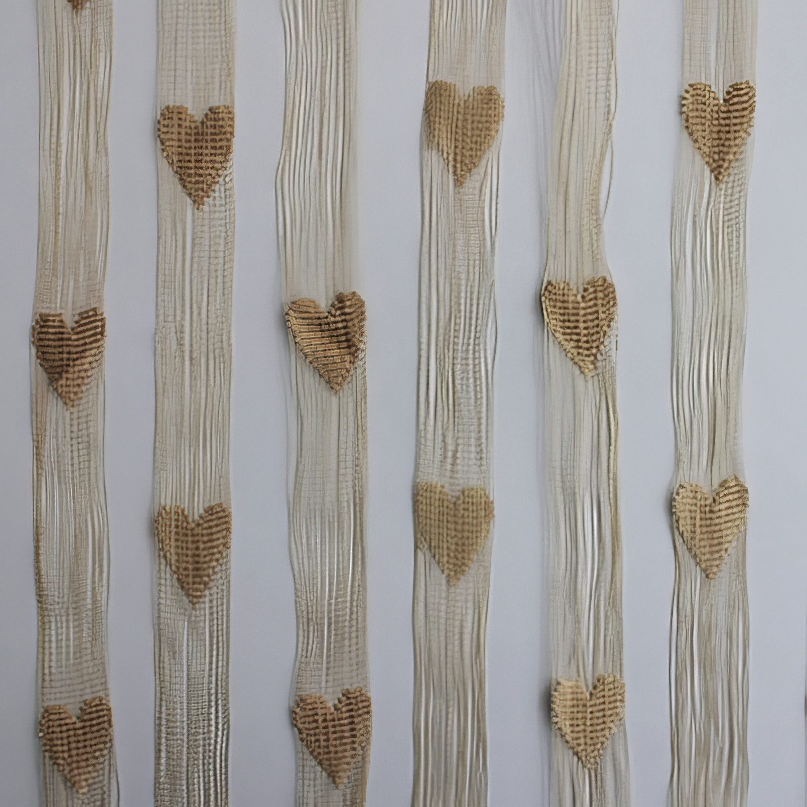 Yudu Türvorhang Fadenvorhang Dekorationsvorhang Raumteiler Vorhang "Herz"