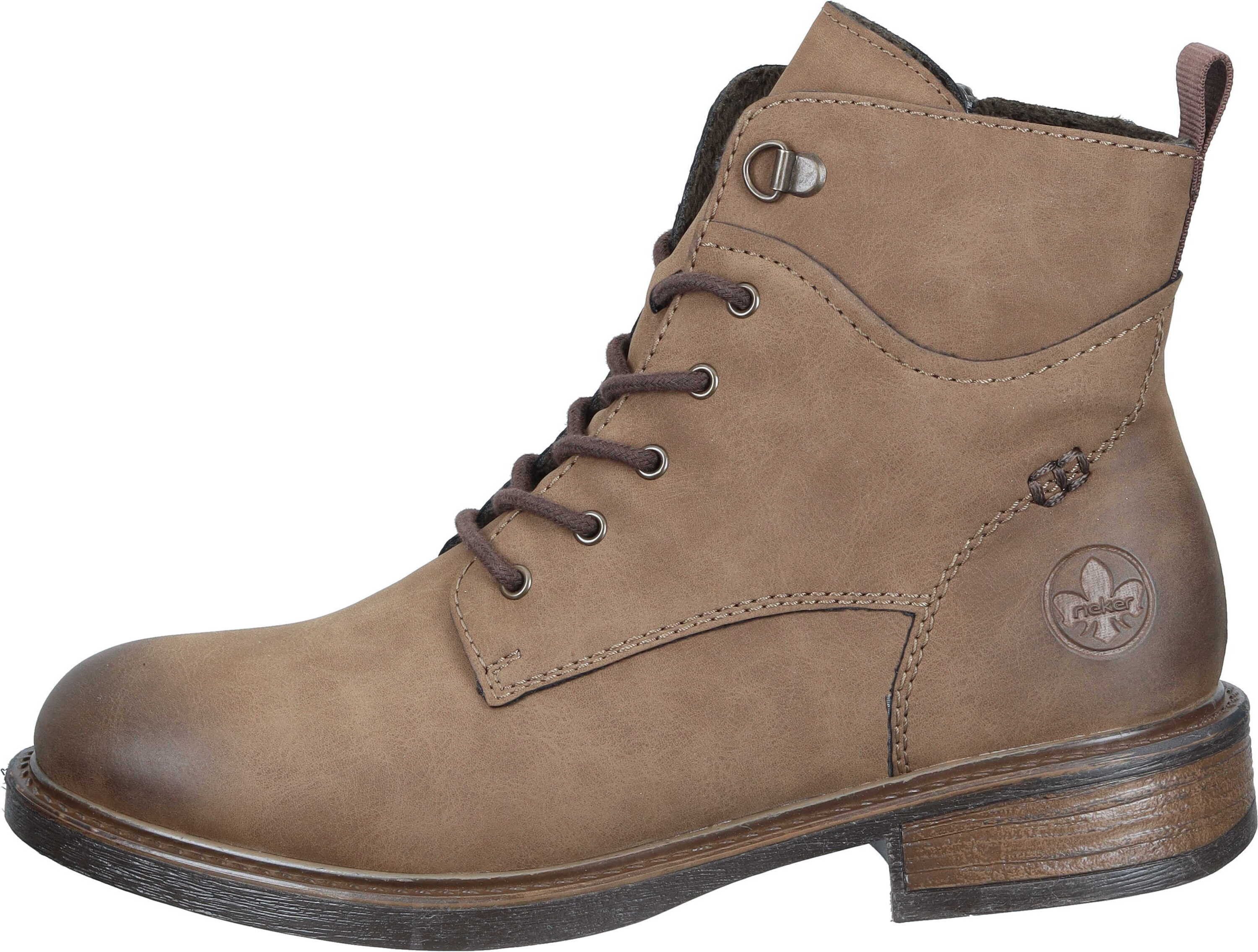 Rieker Stiefeletten Schnürstiefelette aus strapazierfähigem Synthetik günstig online kaufen