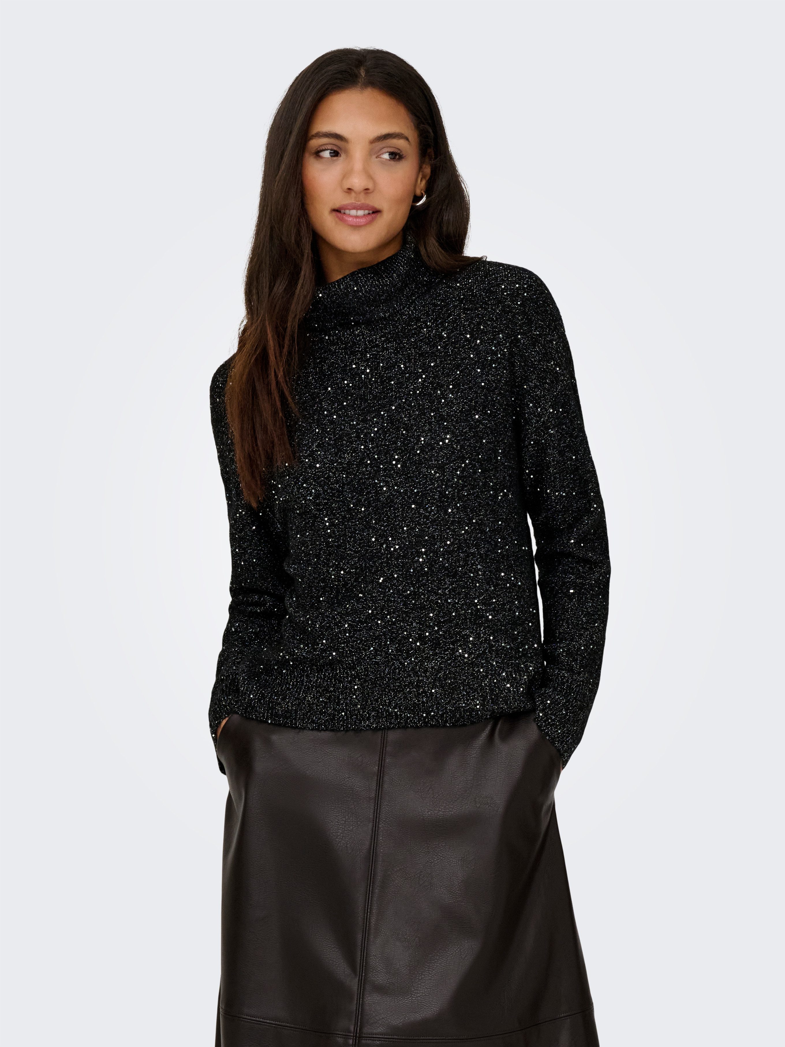 ONLY Rollkragenpullover ONLARIZONA LS SEQUINS ROLLNECK PULL KNT günstig online kaufen