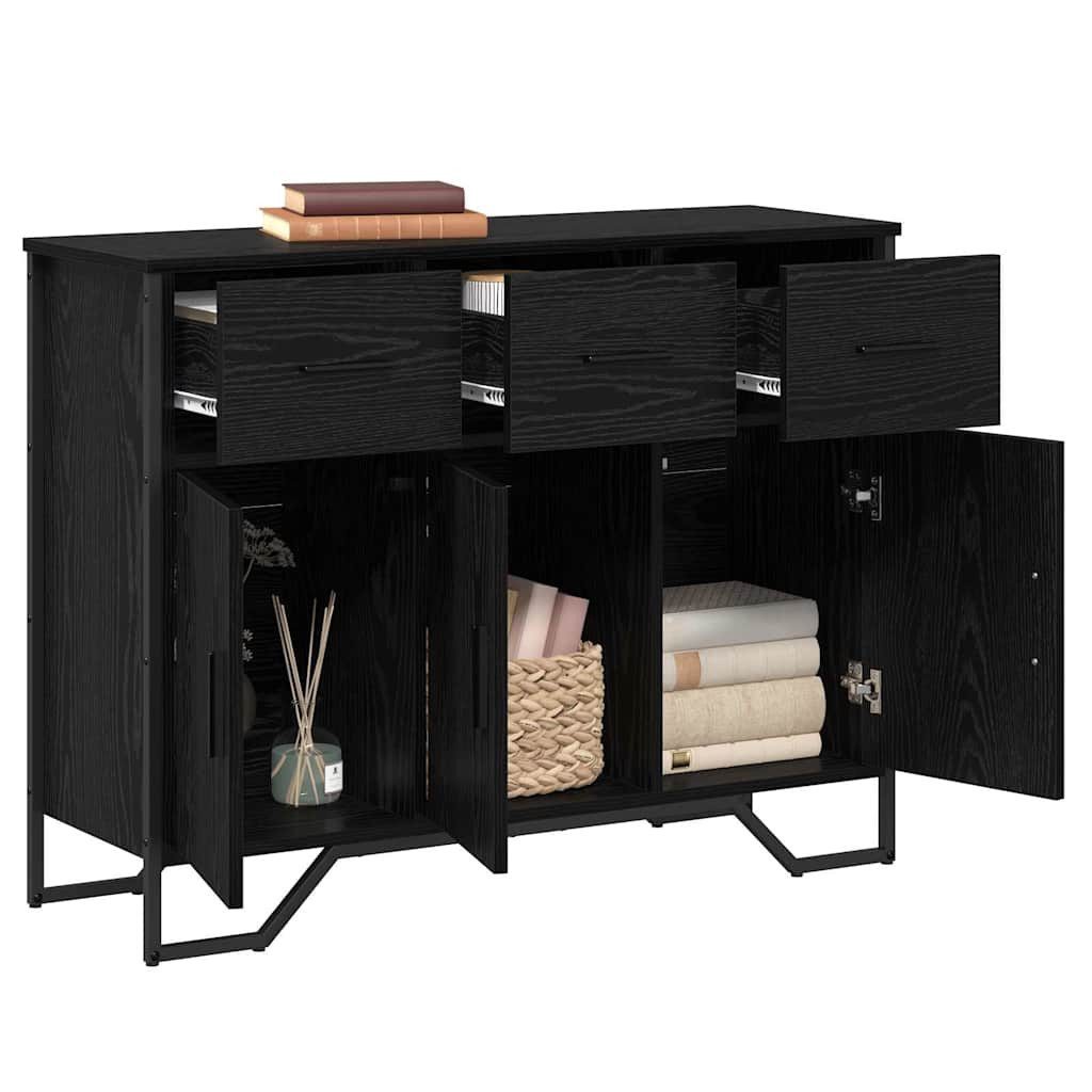 vidaXL Sideboard Sideboard Schwarze Eiche 97 günstig online kaufen