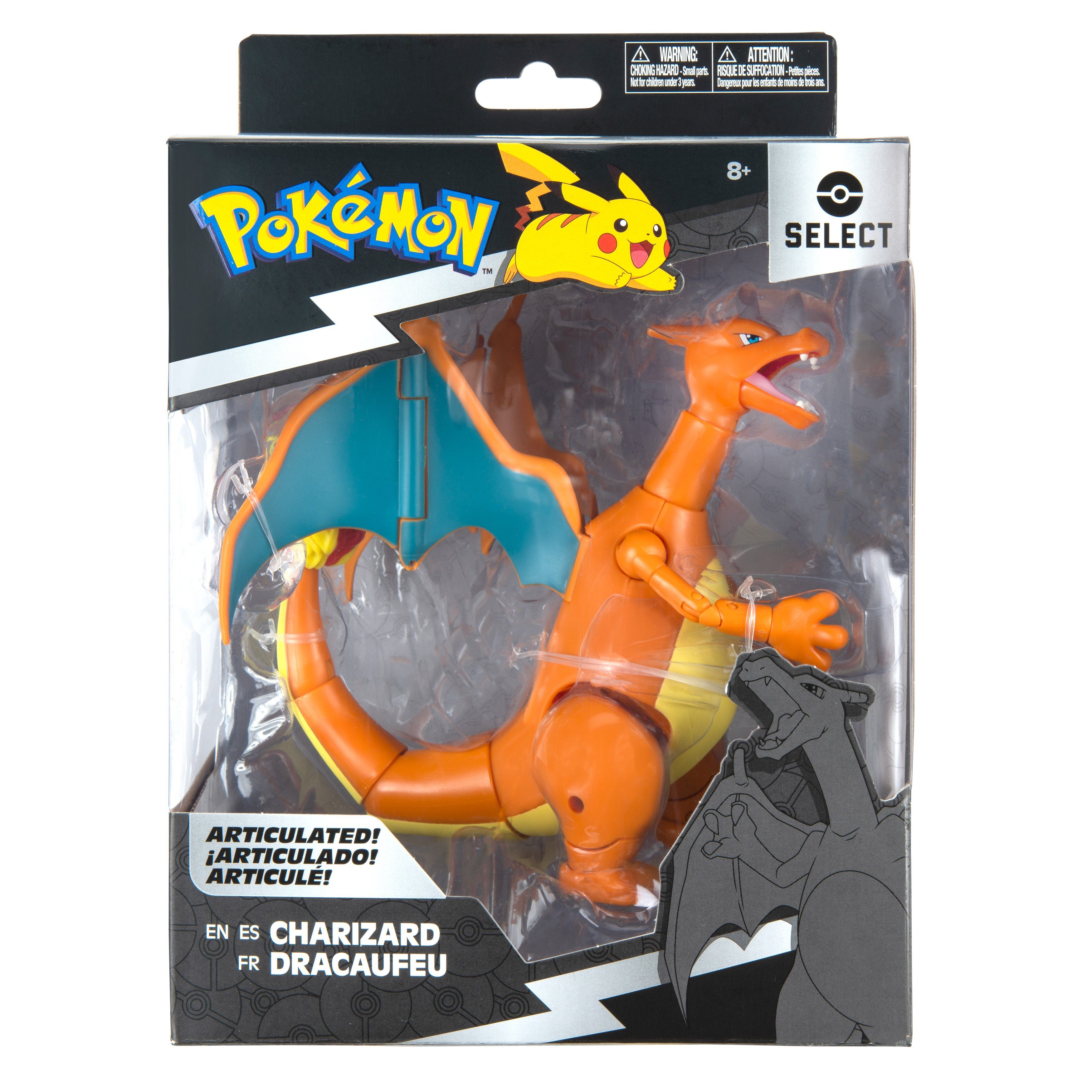 cm, Pokémon Merchandise-Figur Glurak Jazwares (1-tlg) Select Figur - - 15