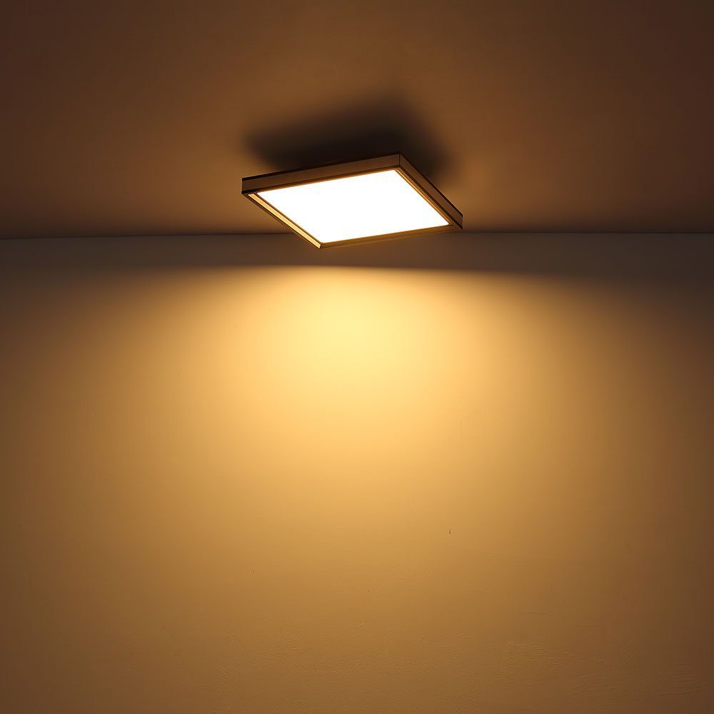 Deckenleuchte cm etc-shop fest Warmweiß, LED Panel 30x30 Wohnzimmerleuchte Flurlampe LED-Leuchtmittel verbaut, Deckenleuchte, Bürolampe LED