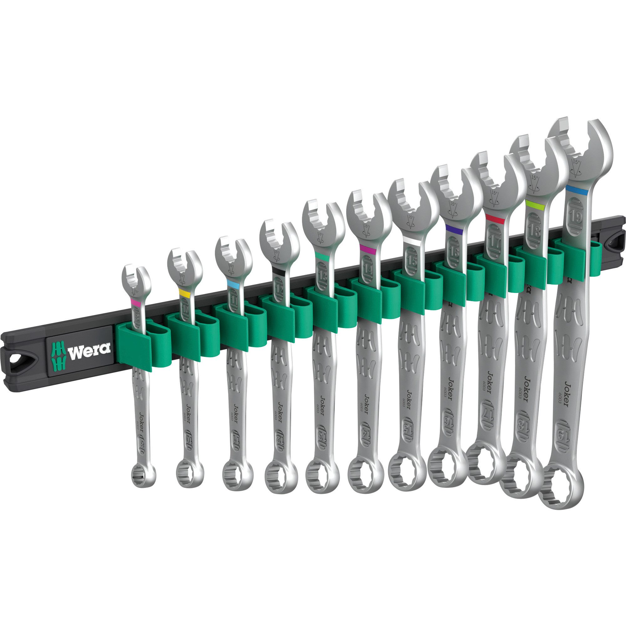 Wera Maulschlüssel Wera 9640 Magnetleiste 6003 Joker 1, 11-teilig