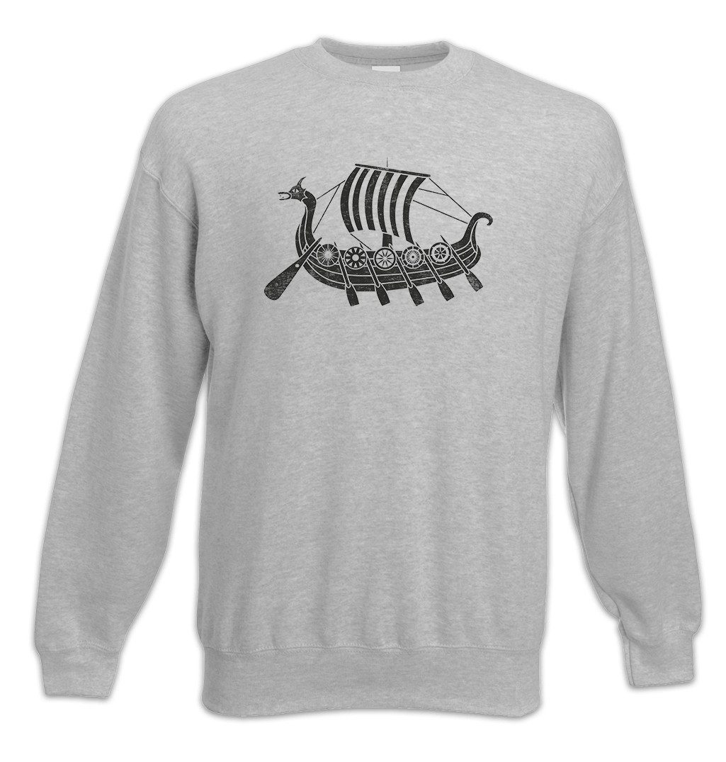 Sweatshirt Viking Ship V Sweatshirt Drachenboot Walhalla Odin Thor Norse Vikings