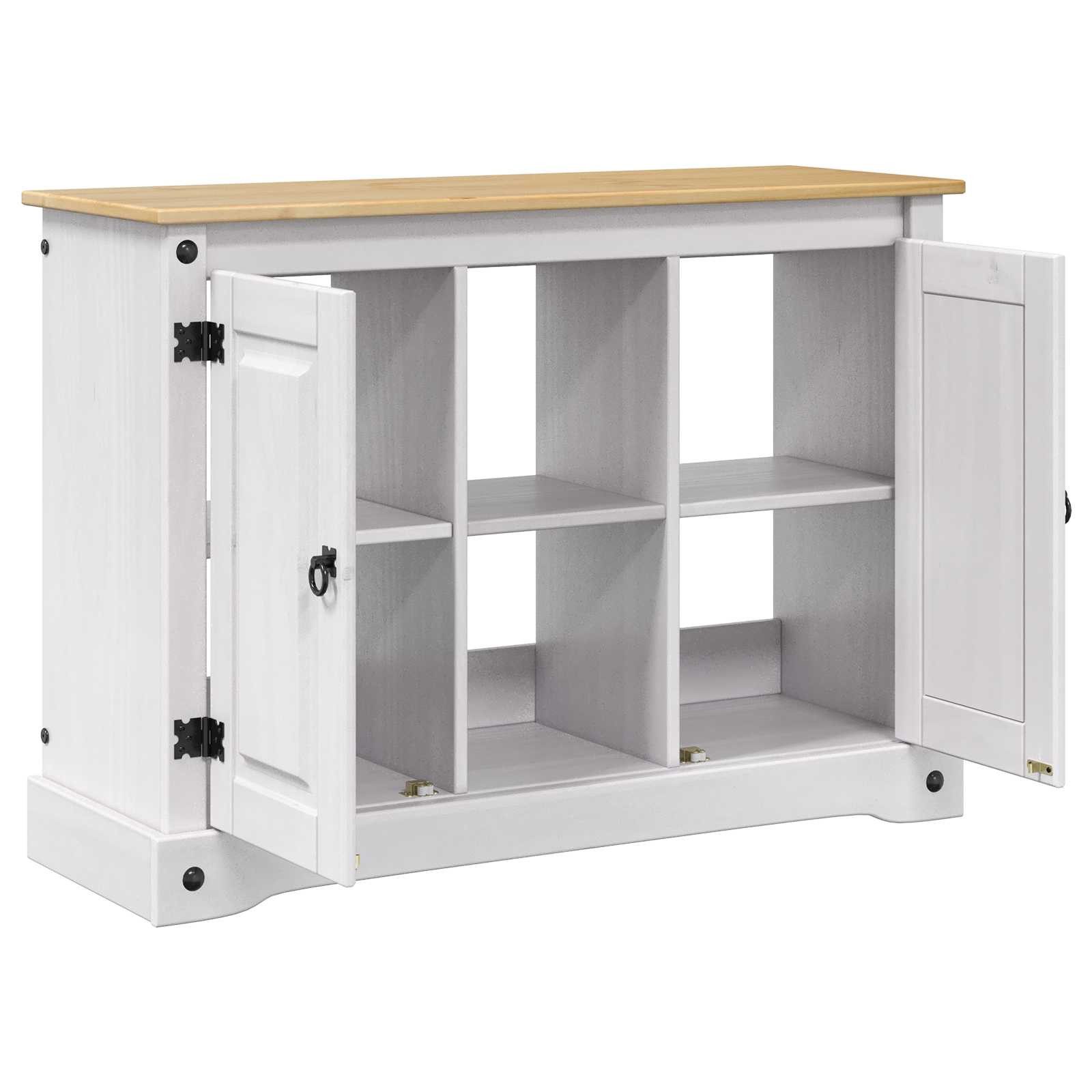 vidaXL Aquariumunterschrank Aquariumständer CORONA Weiß und Braun 101,5 x 37 x 73 cm 300 kg (1-St)