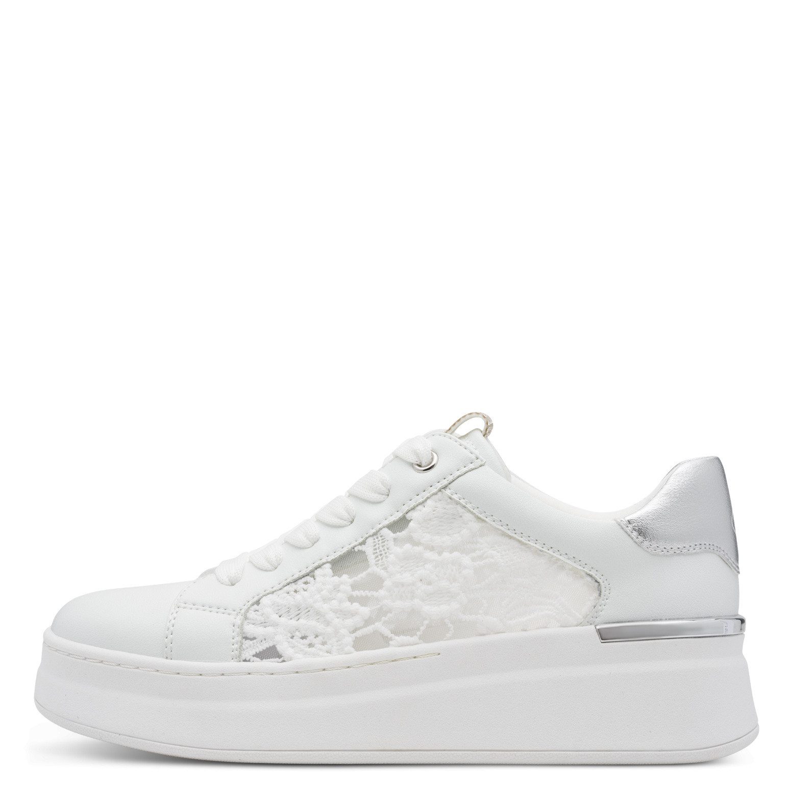 MARCO TOZZI MARCO TOZZI by GMK Damen Sneaker 2-83708-46-197 WHITE COMBI weiß Schnürschuh
