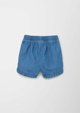 s.Oliver Shorts Jeans-Shorts / Regular Fit / High Rise Rüschen, Schleife, Stickerei, Garment Dye