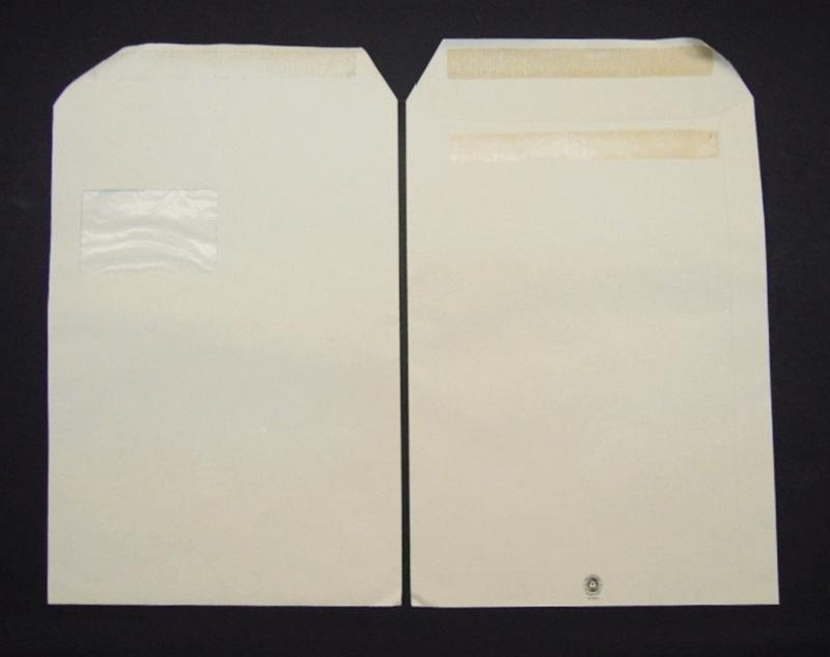 Blanke Briefhüllen Versandtasche Versandtaschen C4 100g/qm SK Pergamin-Fenster VE=250 St. grau.