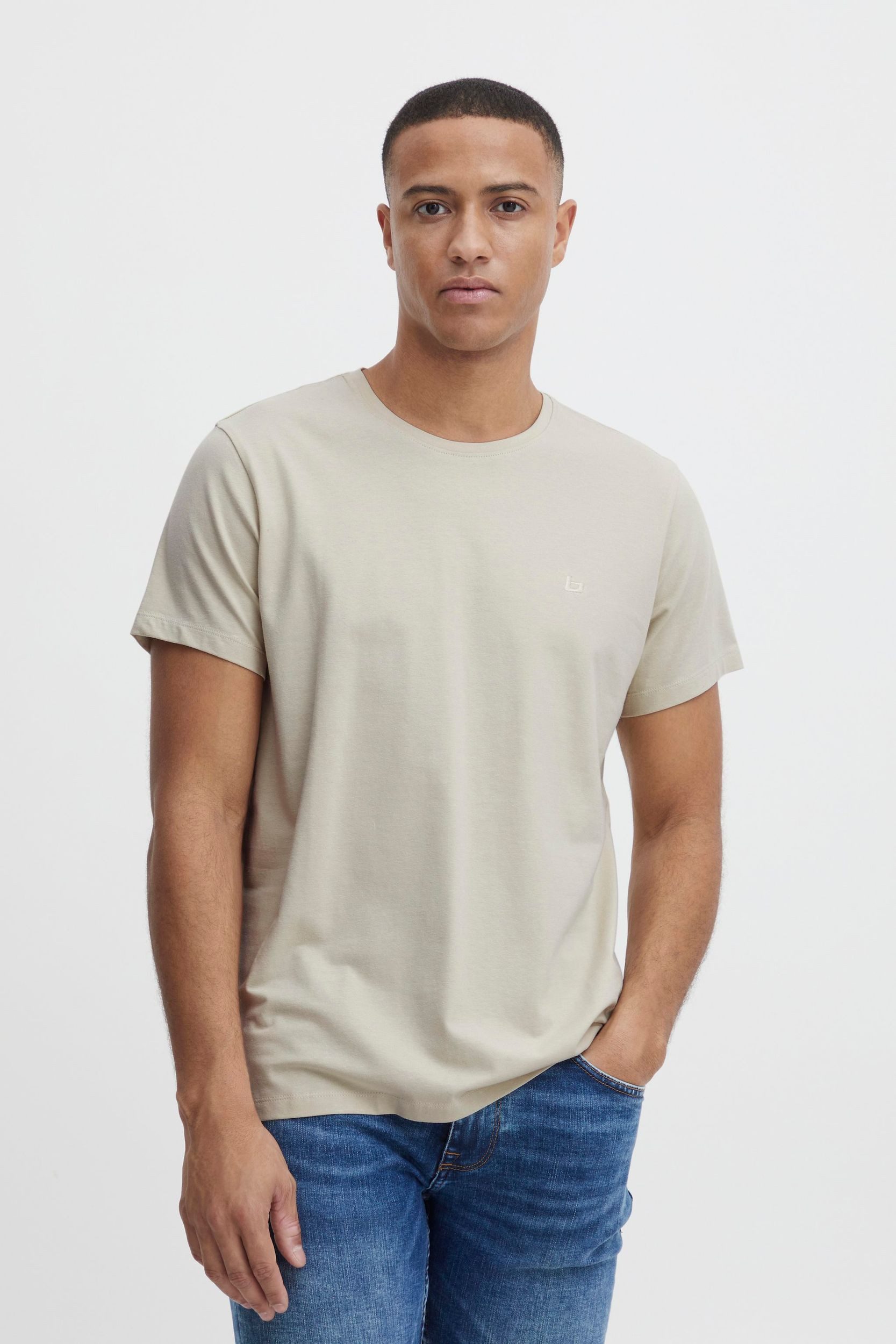 Blend T-Shirt Rundhals 2-er Stück Pack Basic für Herren BHDinton tee crew