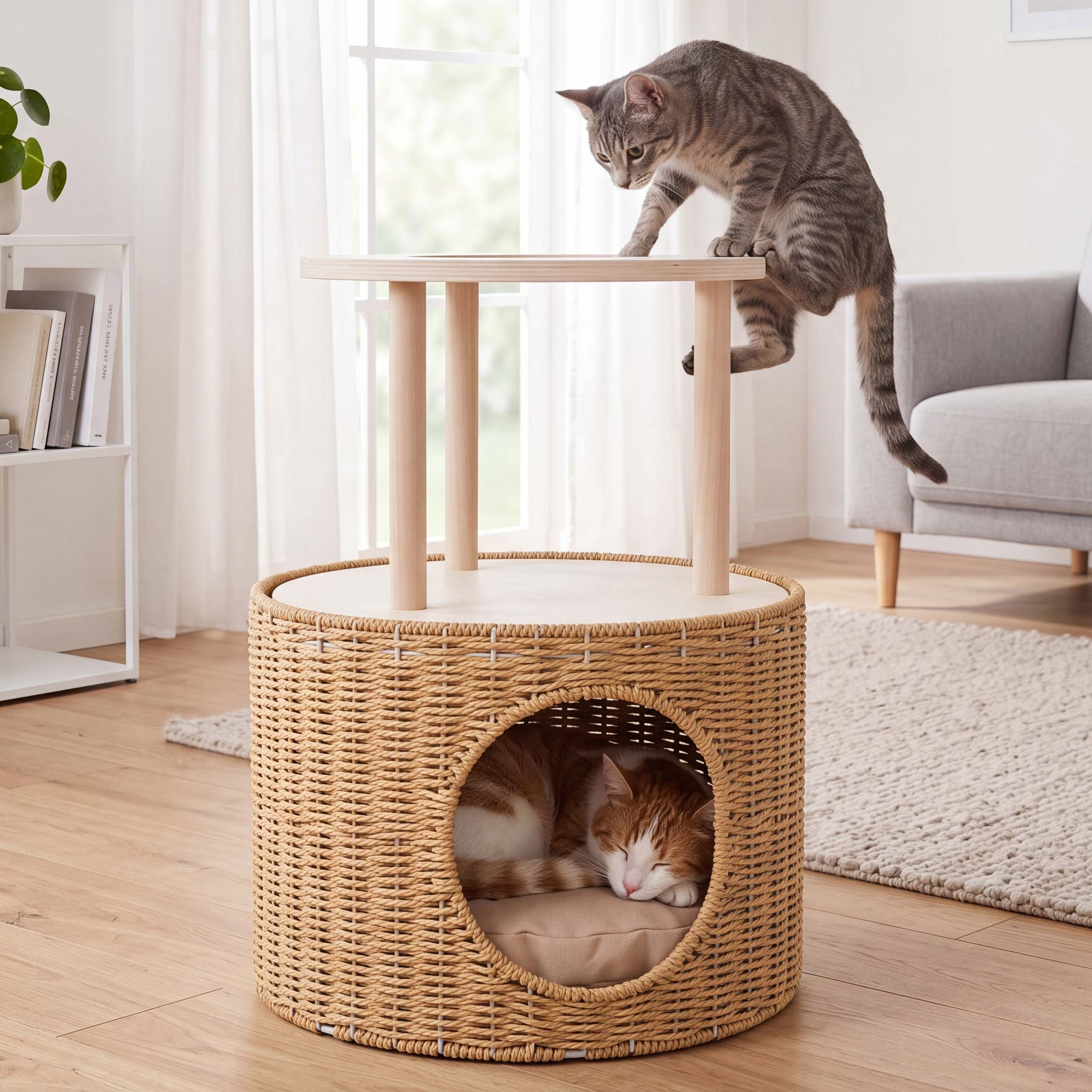MCW Tierbett MCW-Q59, Mit geschützter Höhle und Aussichtsplattform
