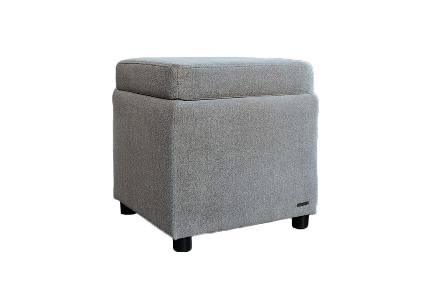 KAWOLA Hocker IDA, Polsterhocker mit Stauraum Stoff verschiedene Farben