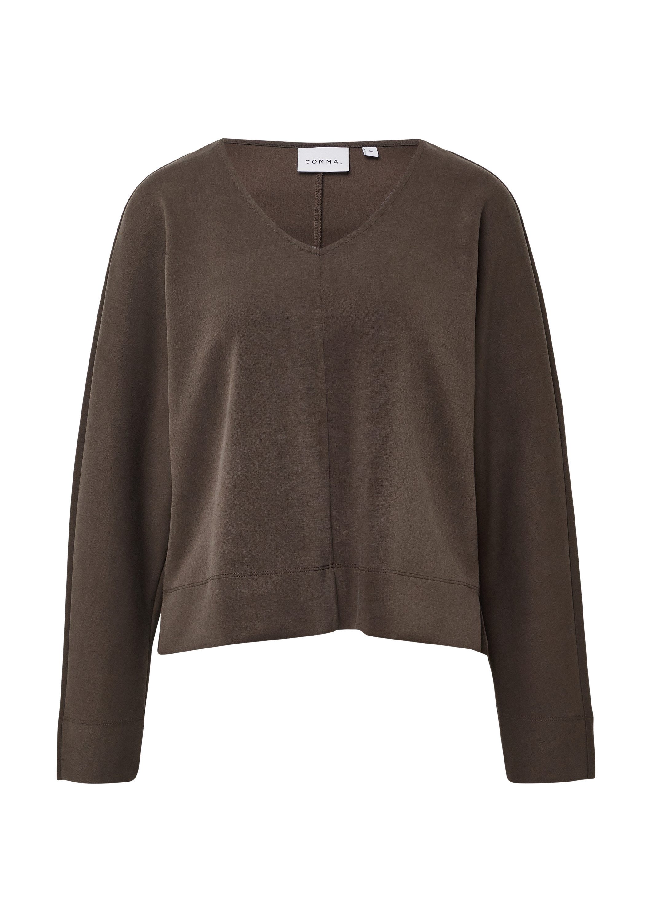 comma Sweatshirt Sweatshirt Weiches Sweatshirt mit Ziernaht günstig online kaufen