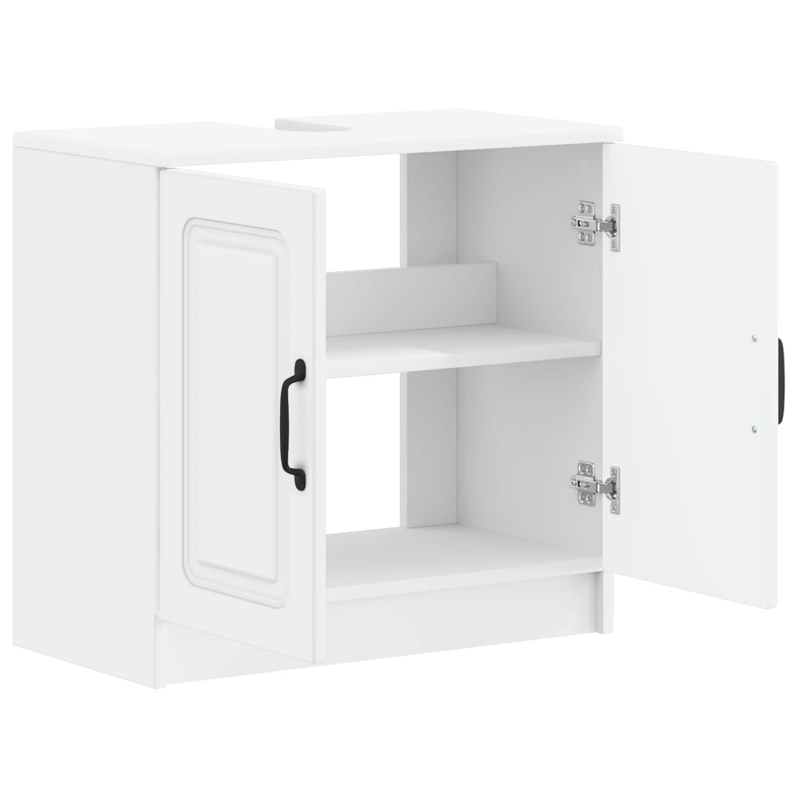 vidaXL Badezimmer-Set Waschbeckenschrank UTRECHT Weiß 59,5 x 31,5 x 59 cm – Bild 3 von 5