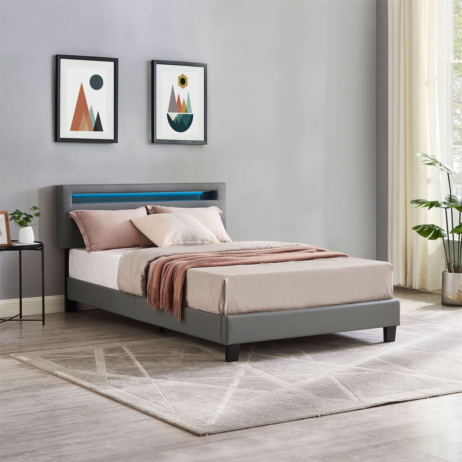 CARO-Möbel Polsterbett CARIBO, Polsterbett 120x200 cm günstig online kaufen