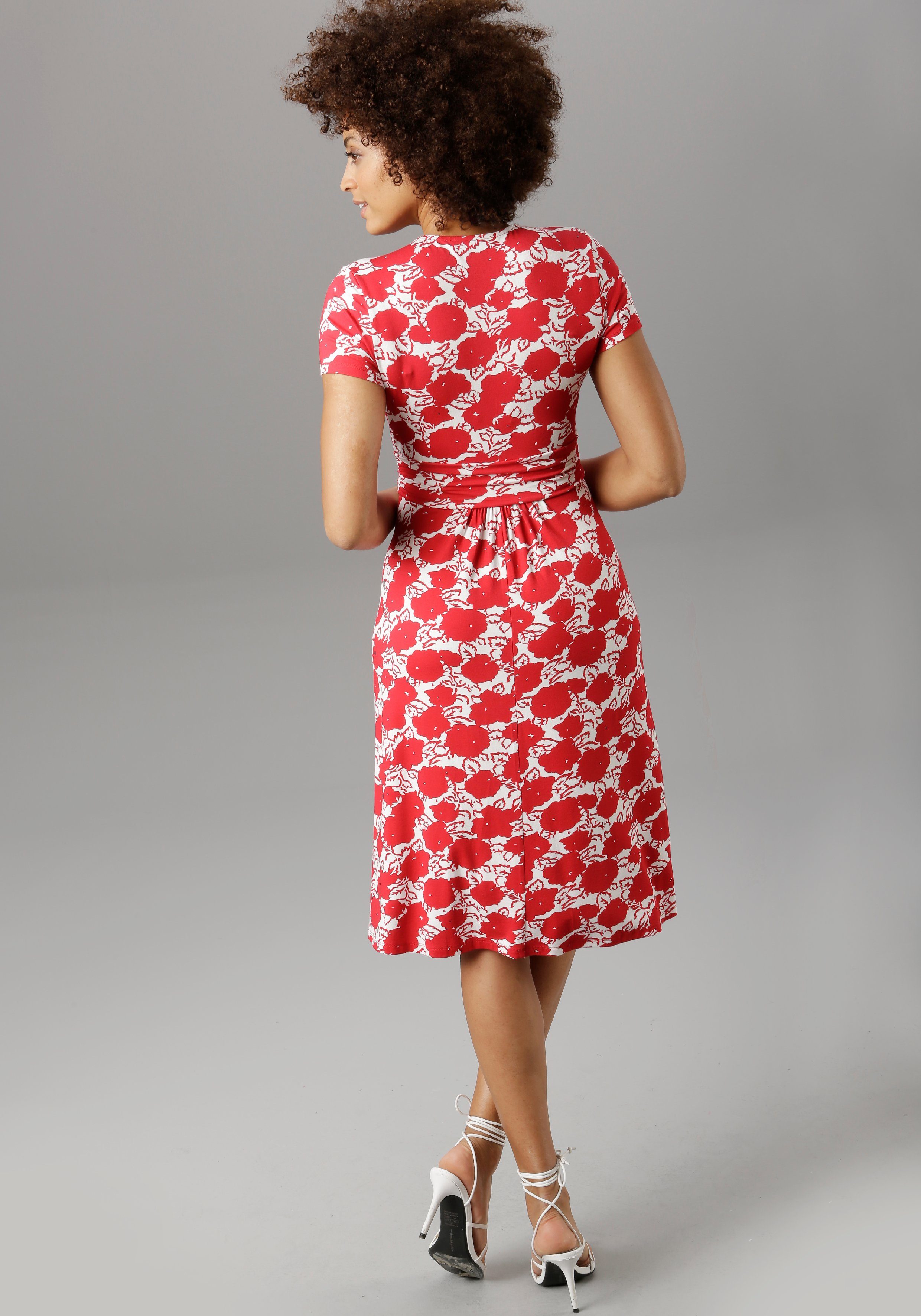 Aniston SELECTED Sommerkleid mit gewickeltem Ausschnitt günstig online kaufen