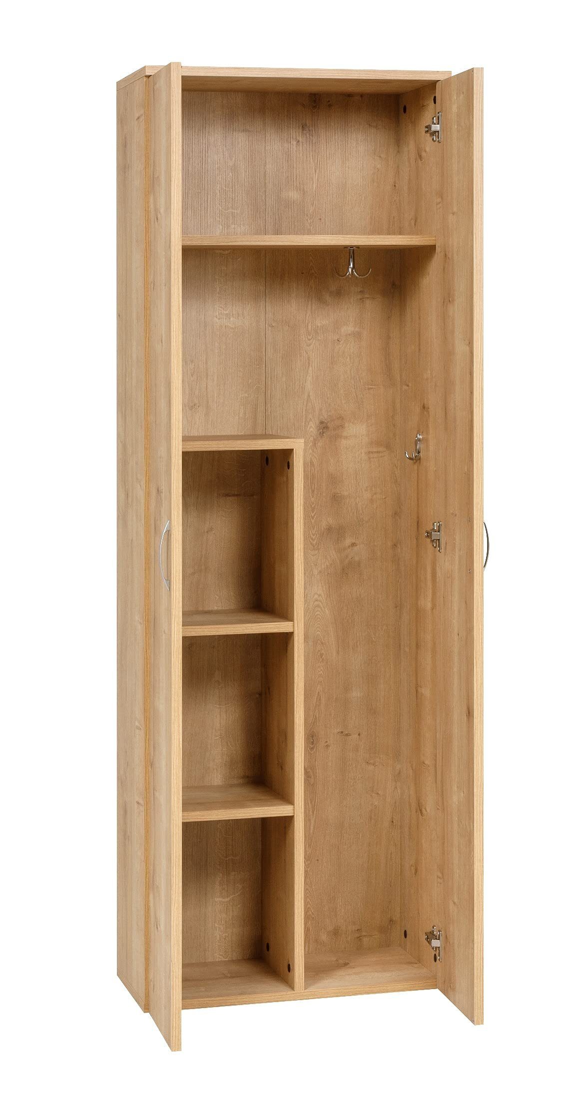 Furni24 Kleiderschrank Kleiderschrank, Saphir Eiche Dekor, 60x180x34 cm