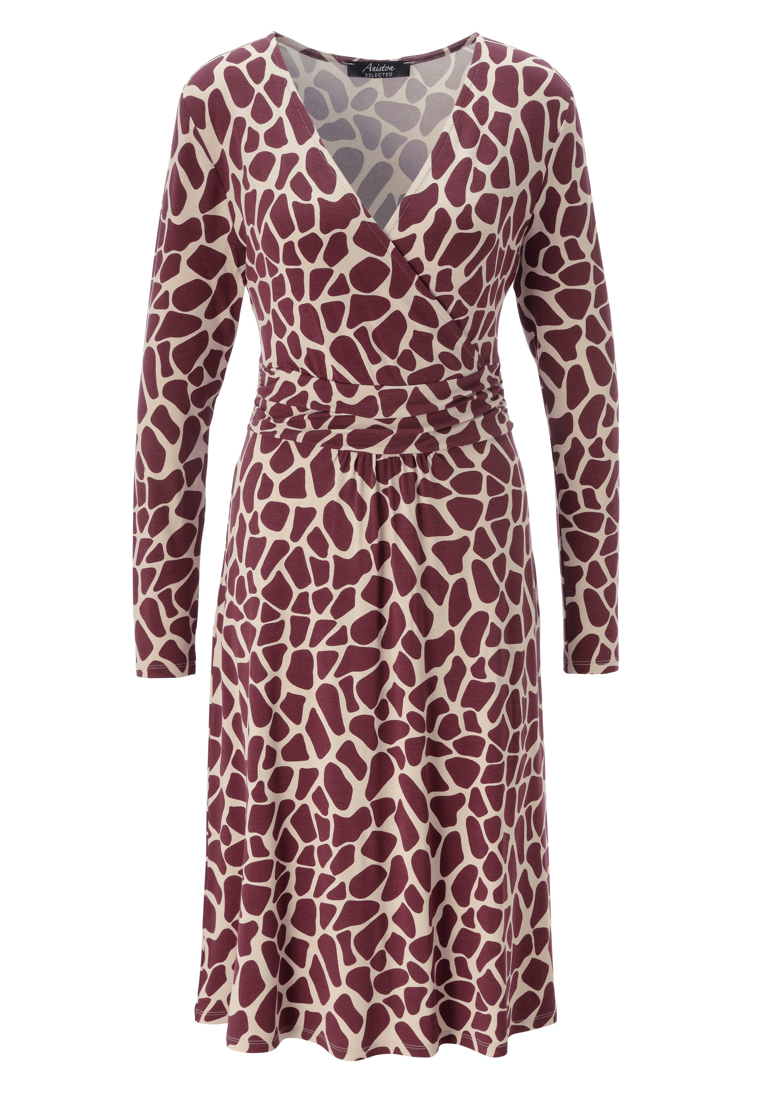 Aniston SELECTED Jerseykleid mit farbigem animal-print – Bild 4 von 5
