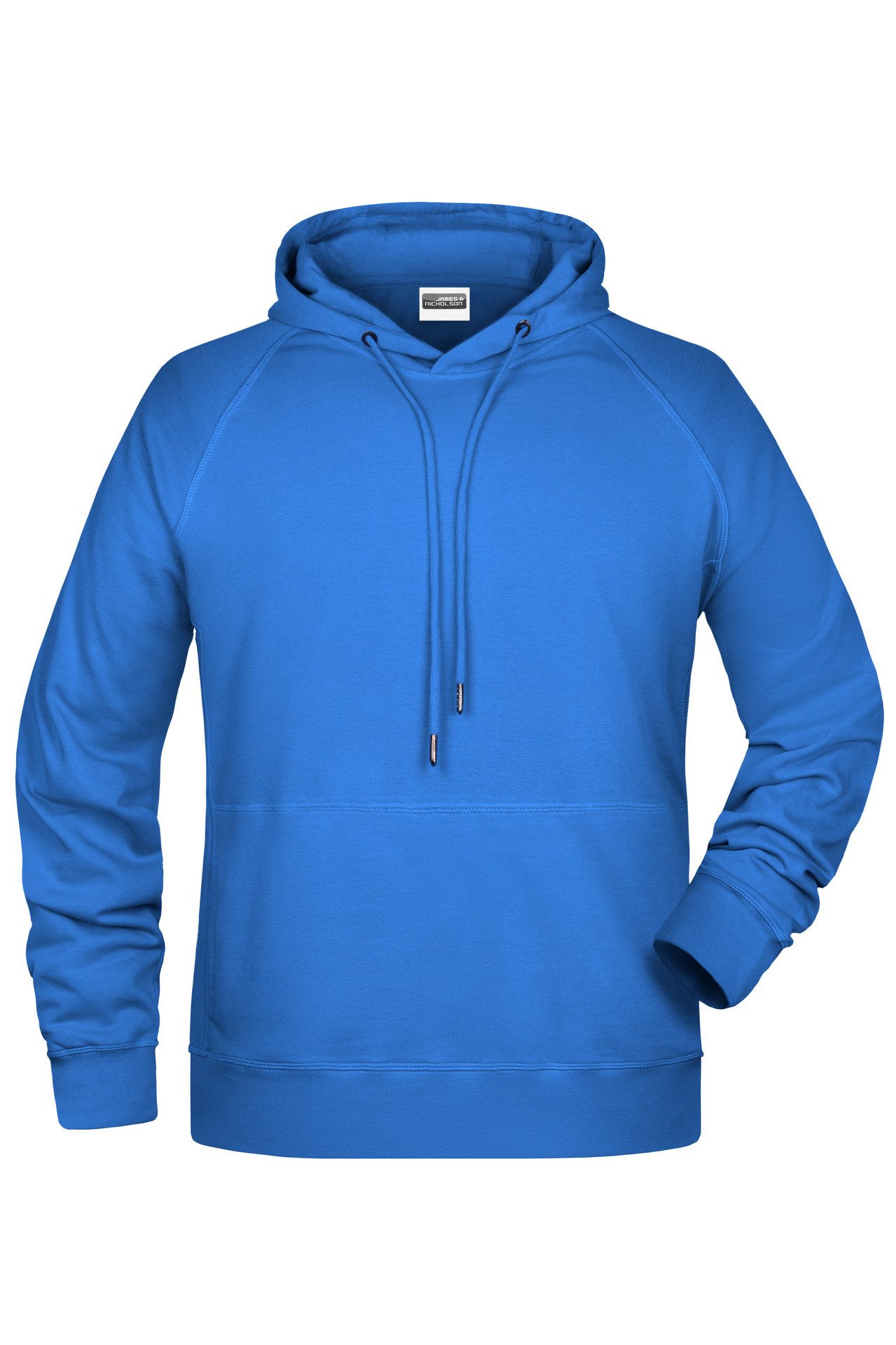 James & Nicholson Kapuzensweatshirt Hochwertiger Herren Kapuzensweat aus Bio-Baumwolle 8024 Hochwertige Sweat-Qualität mit angerauter Innenseite