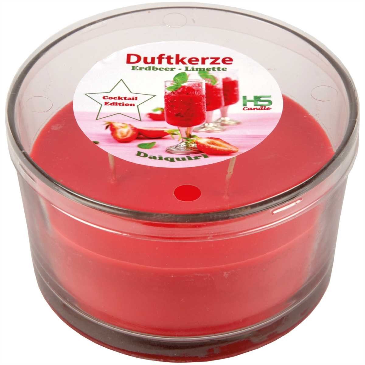 HS Candle Duftkerze "Cocktail Edition" (1-tlg), Duftkerze im Glas - 36 Stunden Brenndauer - 3-Docht Kerze