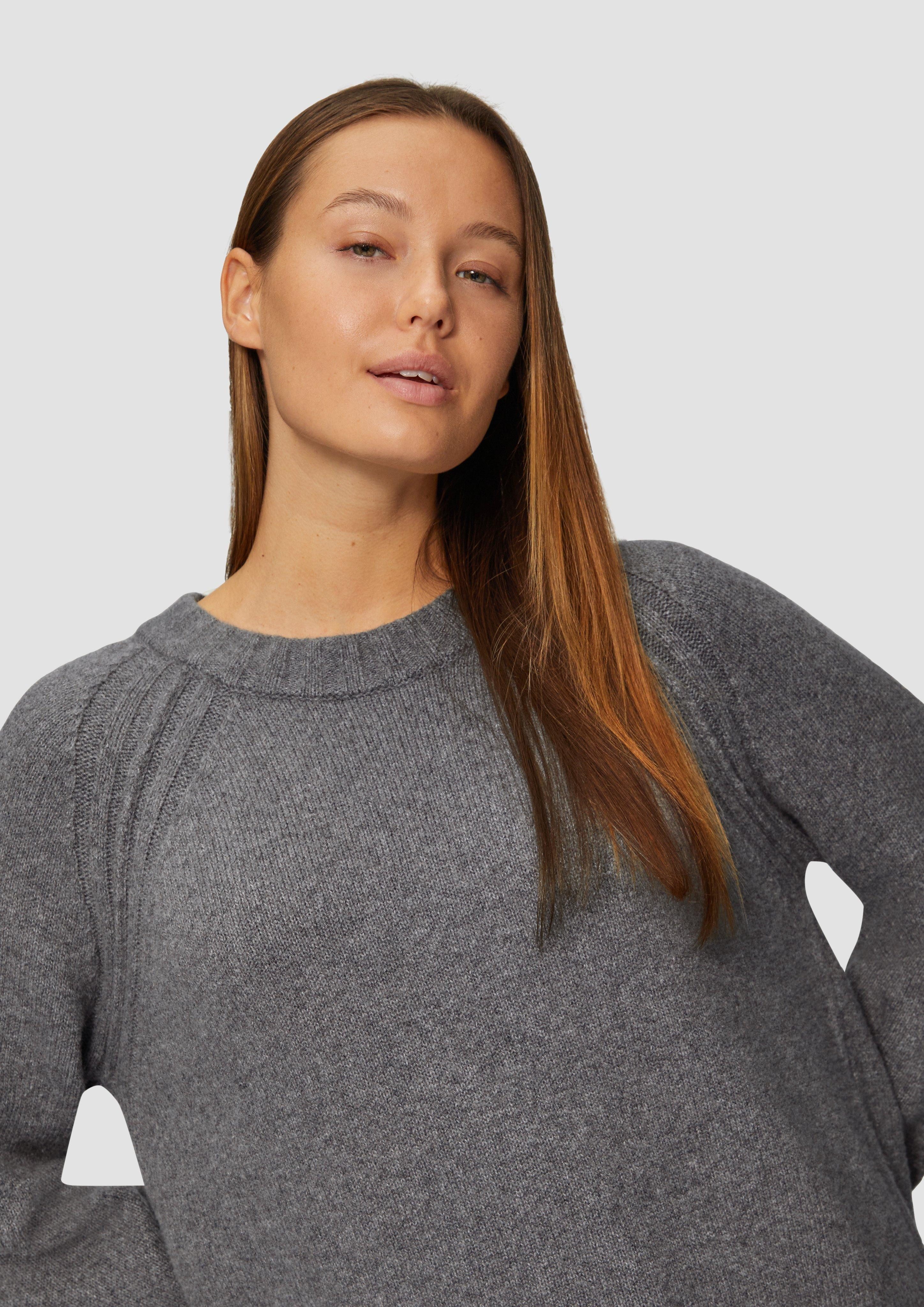 s.Oliver Strickpullover Strickpullover mit Raglanärmeln und günstig online kaufen