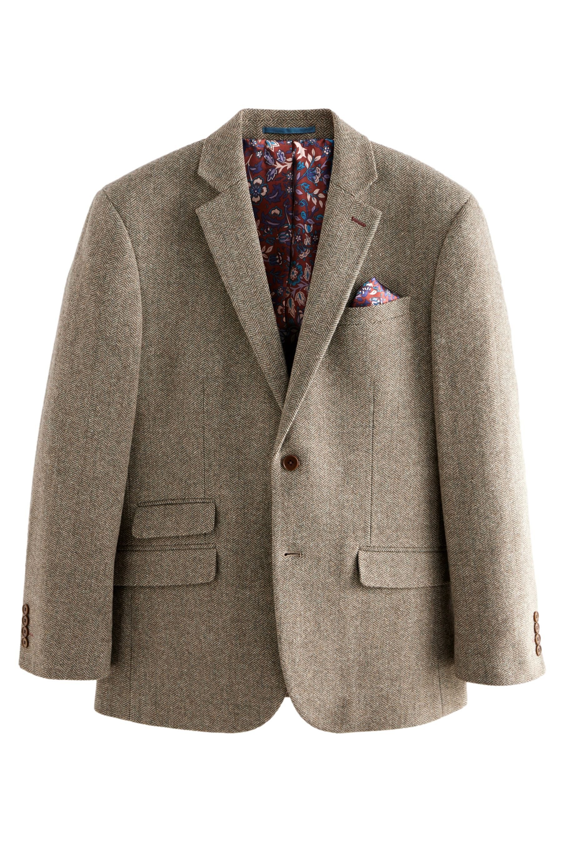 Next Sakko Nova Fides Signature Wollblazer, Fischgrätmuster (1-tlg)